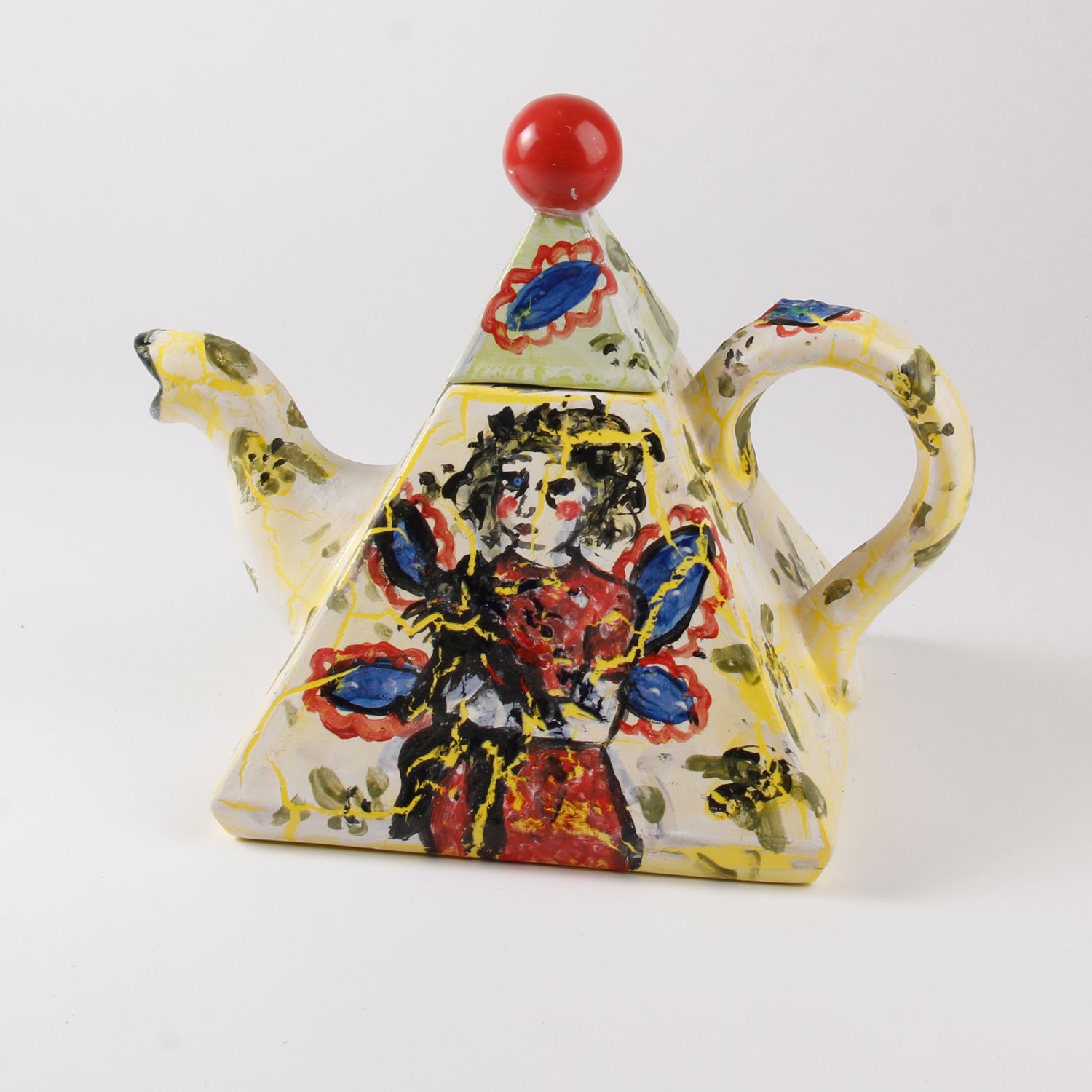 Patricia Lazar: Triangle Teapot Product Image 1 of 4
