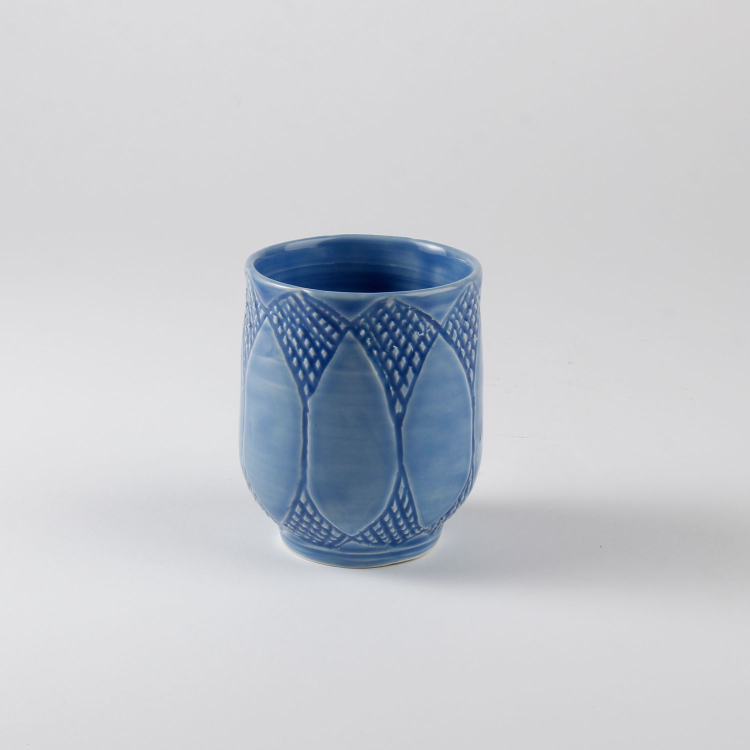 Arlene Kushnir: Carved Cup – Sky Blue Product Image 1 of 2