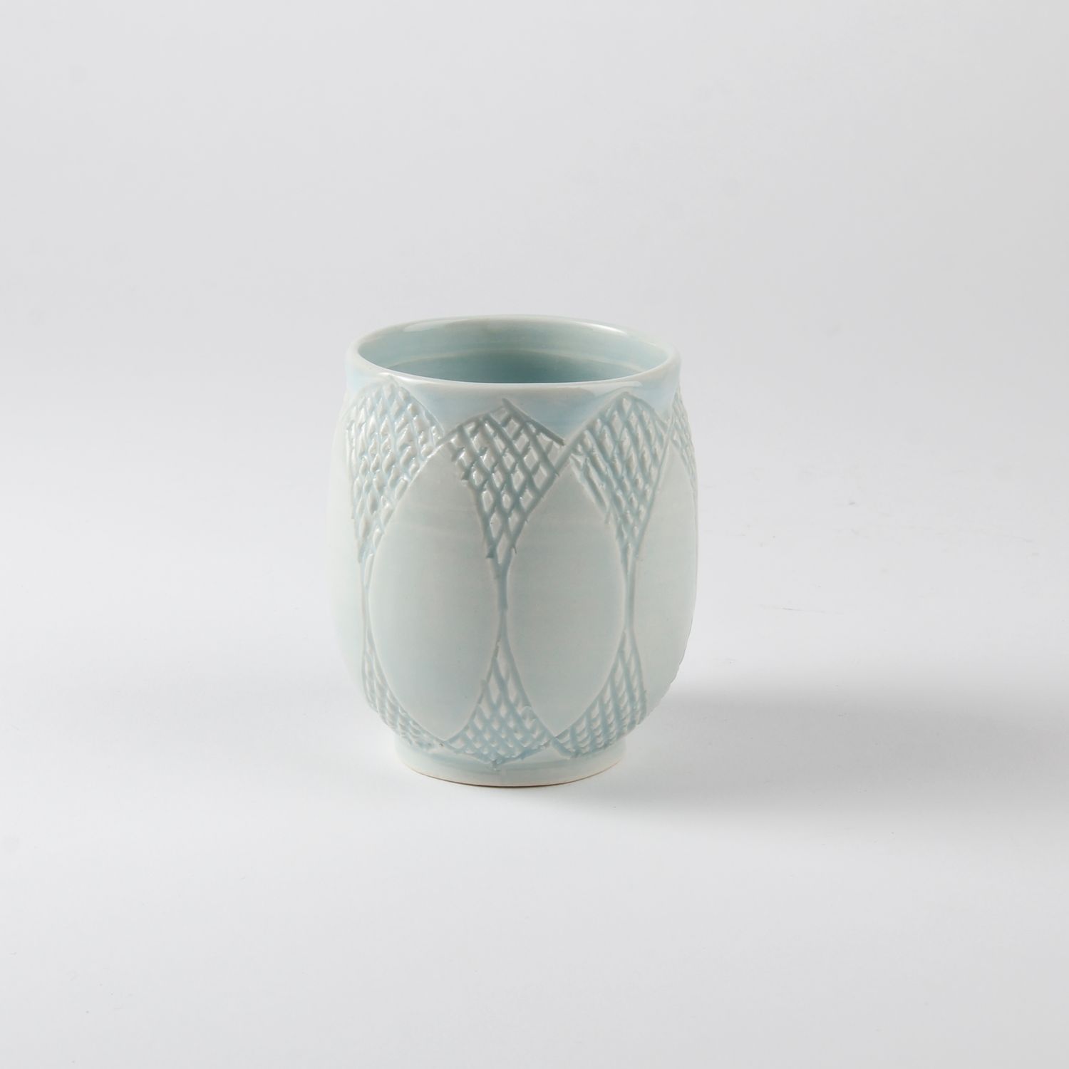 Arlene Kushnir: Carved Cup – Celadon Product Image 1 of 2