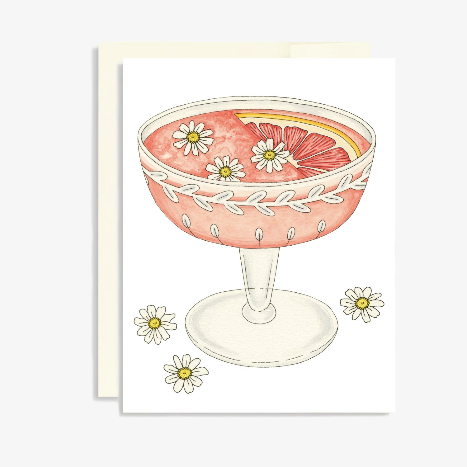 Keepsake Studio: Grapefruit and Daisy Card Product Image 1 of 1