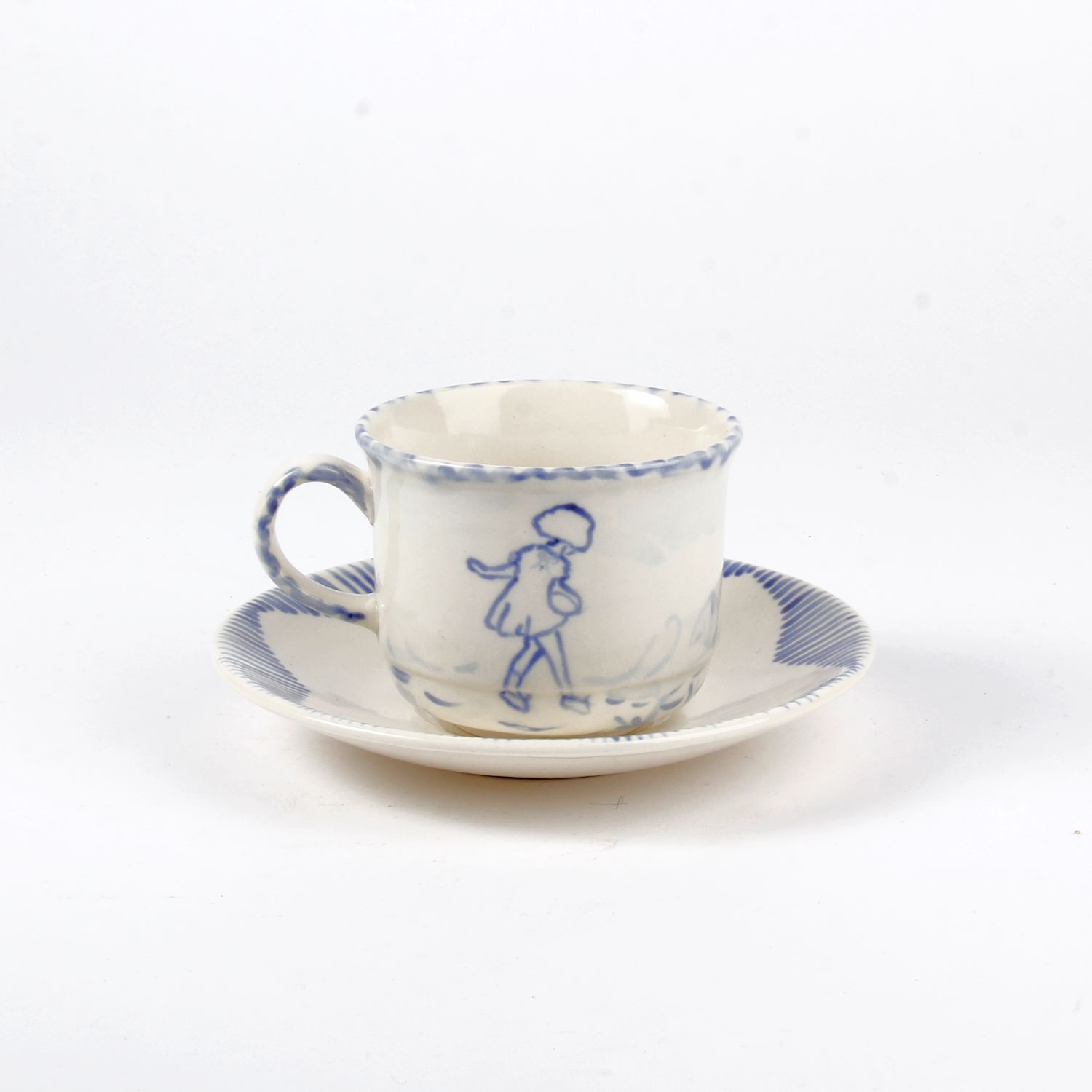 Carolina Delgado: Jardin Teacup with Saucer 2 Product Image 1 of 3