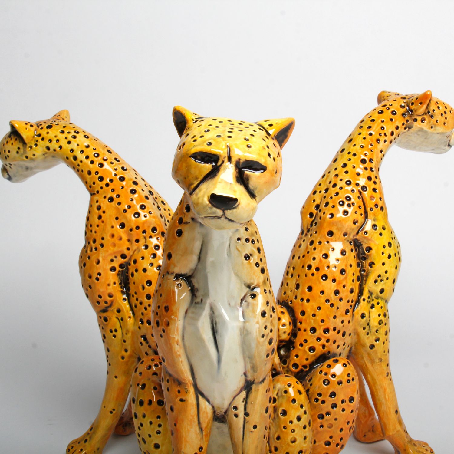 Cheetah Christmas Ornament Porcelain from Animal Den