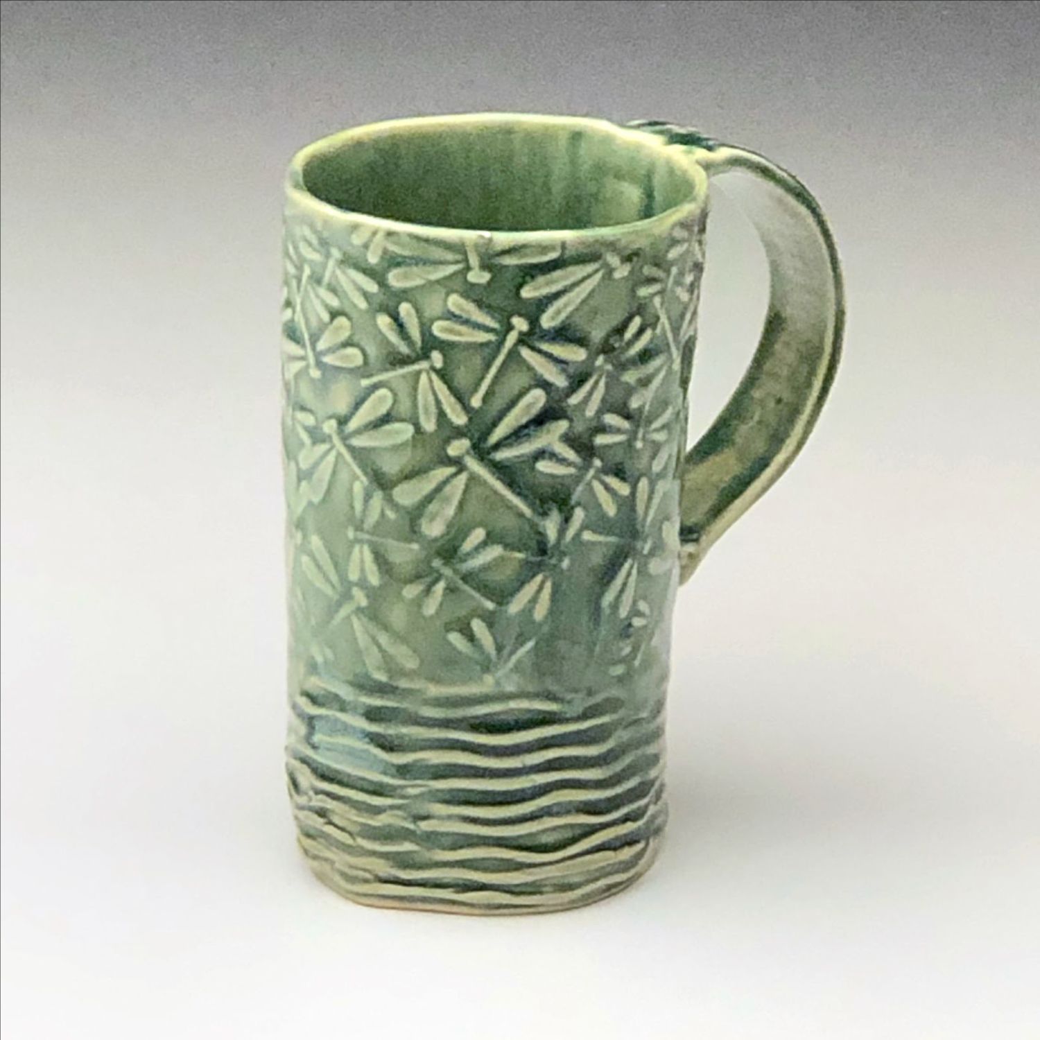 Audrey Mah: Green Dragonfly Mug Product Image 1 of 3