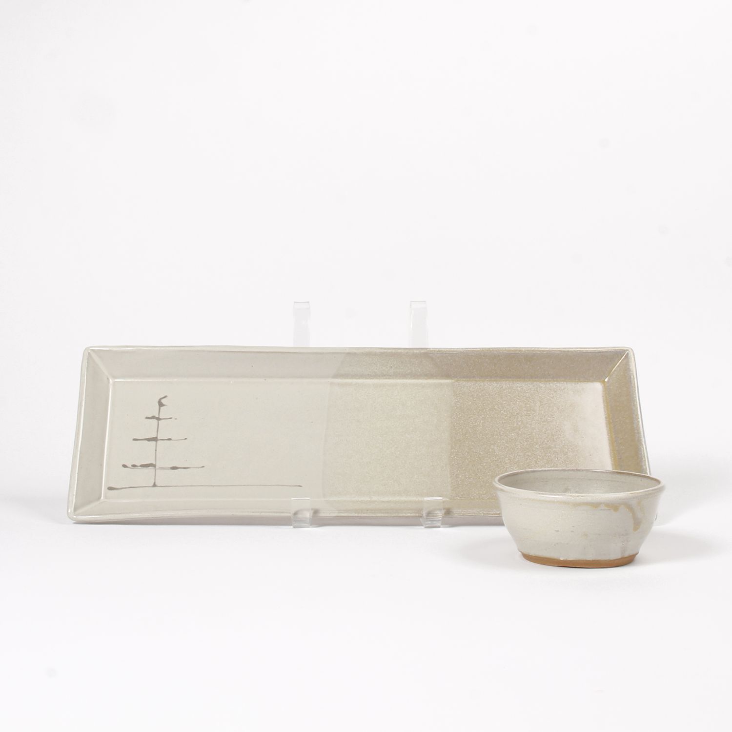 Shiralee Pottery: Rectangular Platter and Small Bowl Product Image 2 of 4