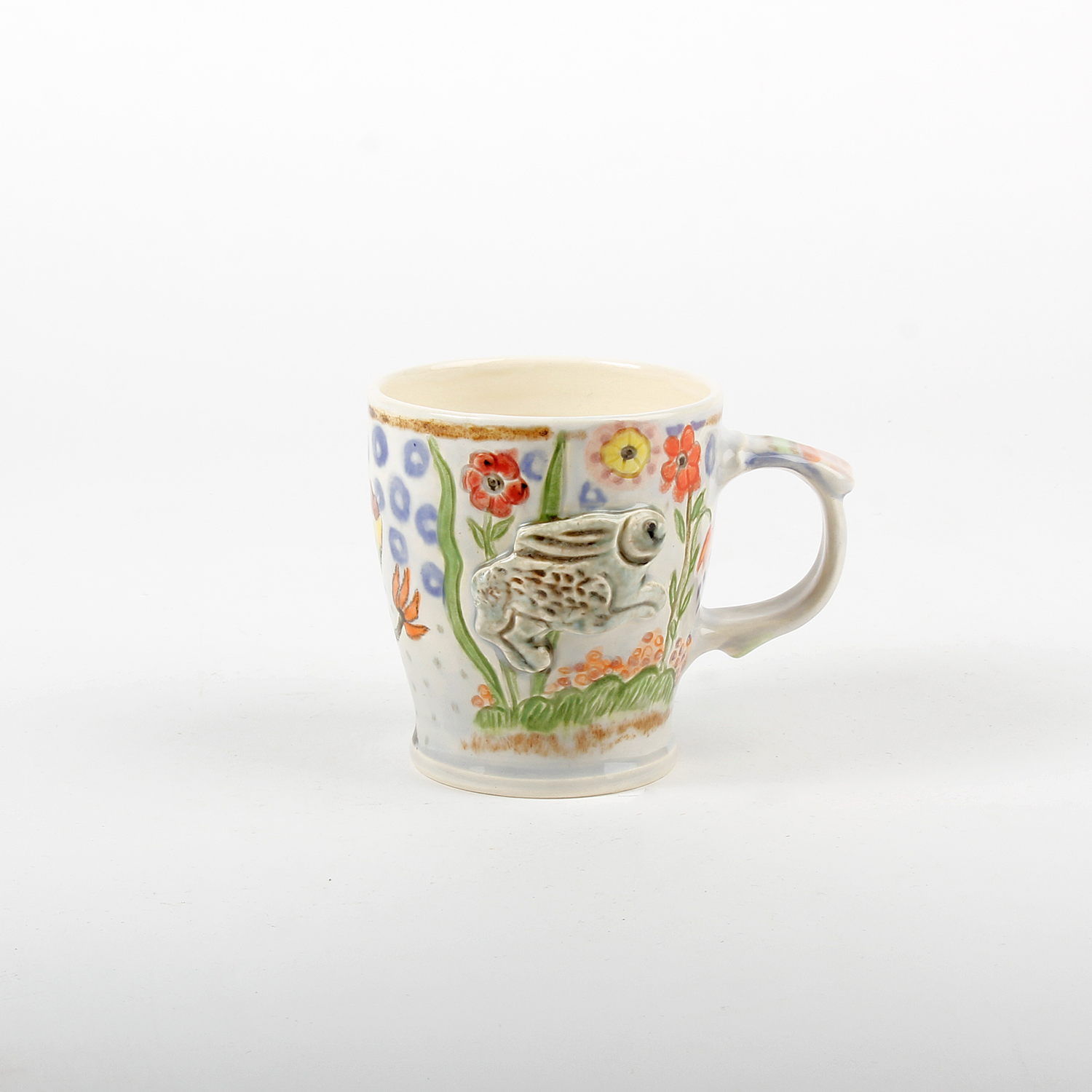 Karin Pavey: Mug with Rabbit and Owl Product Image 1 of 2