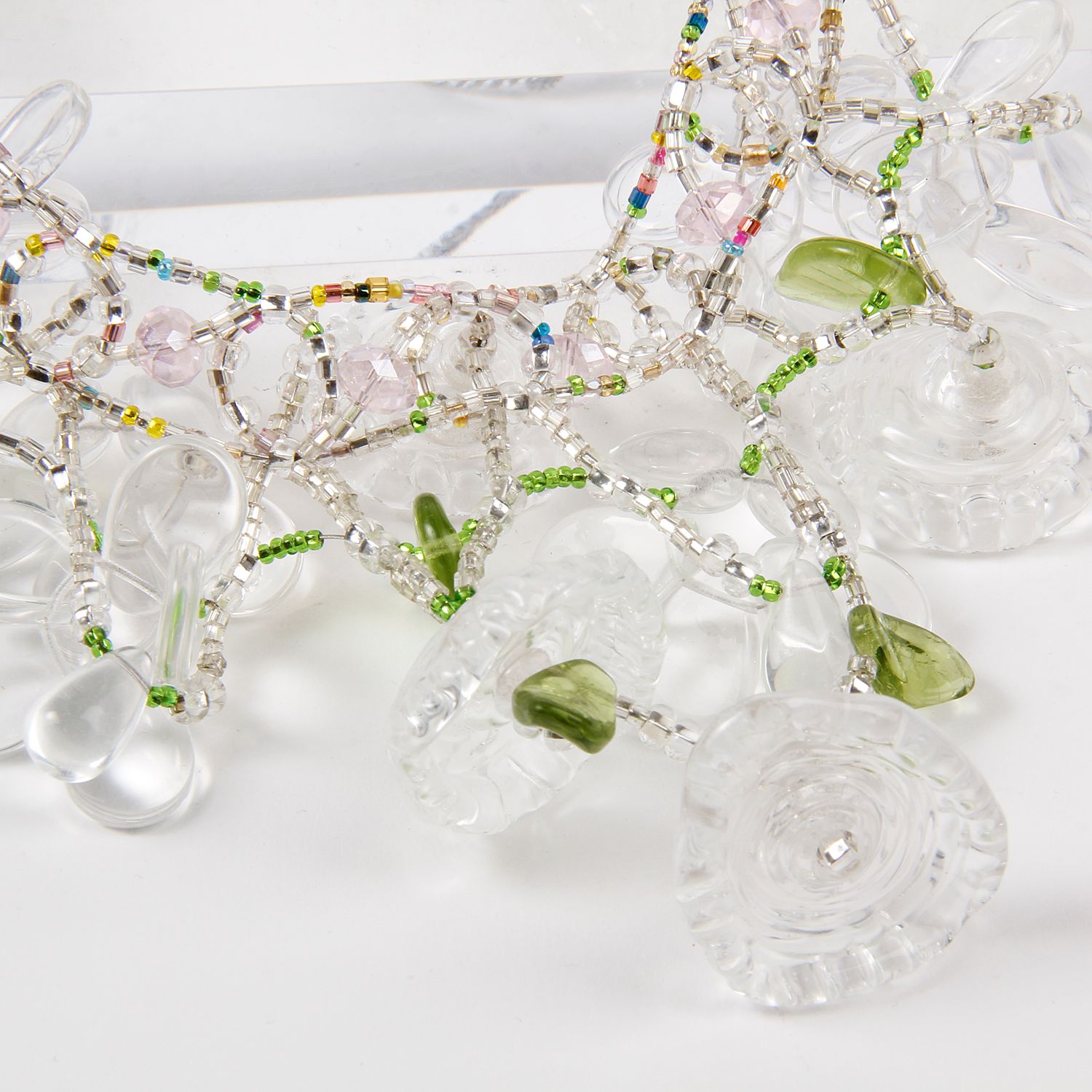 Krystyne Griffin: Floral Clear Collar Necklace Product Image 2 of 2