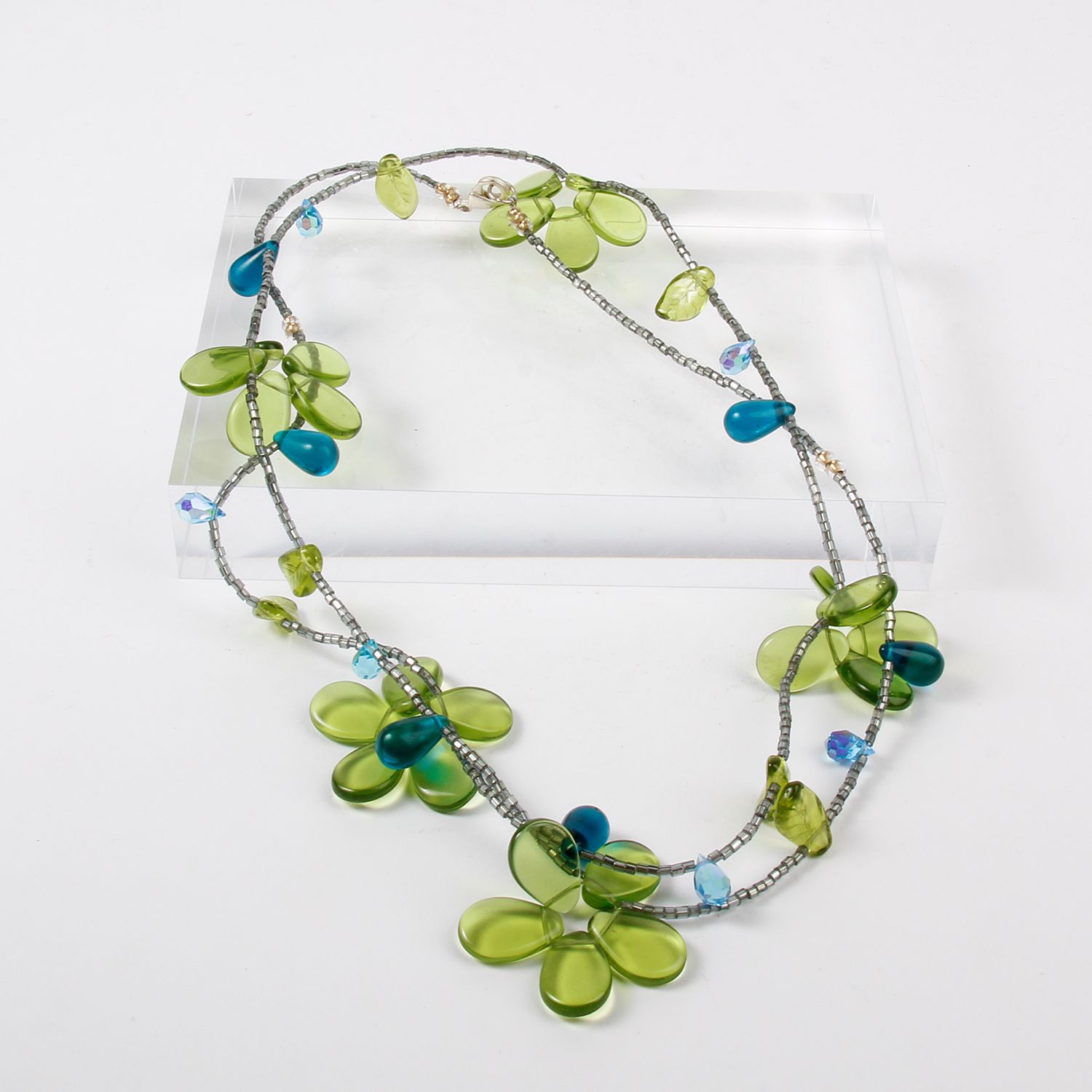 Krystyne Griffin: Floral Green Necklace Product Image 1 of 2