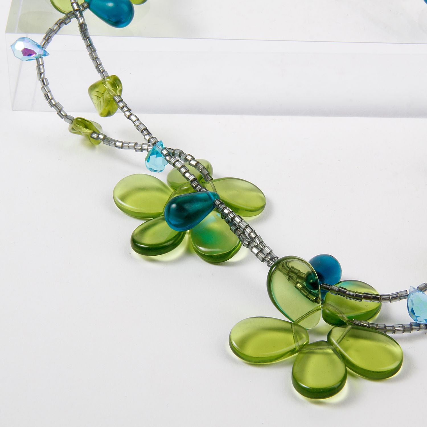 Krystyne Griffin: Floral Green Necklace Product Image 2 of 2