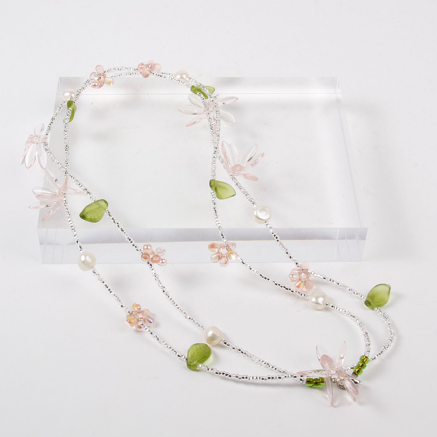 Krystyne Griffin: Floral Pink Necklace Product Image 1 of 2