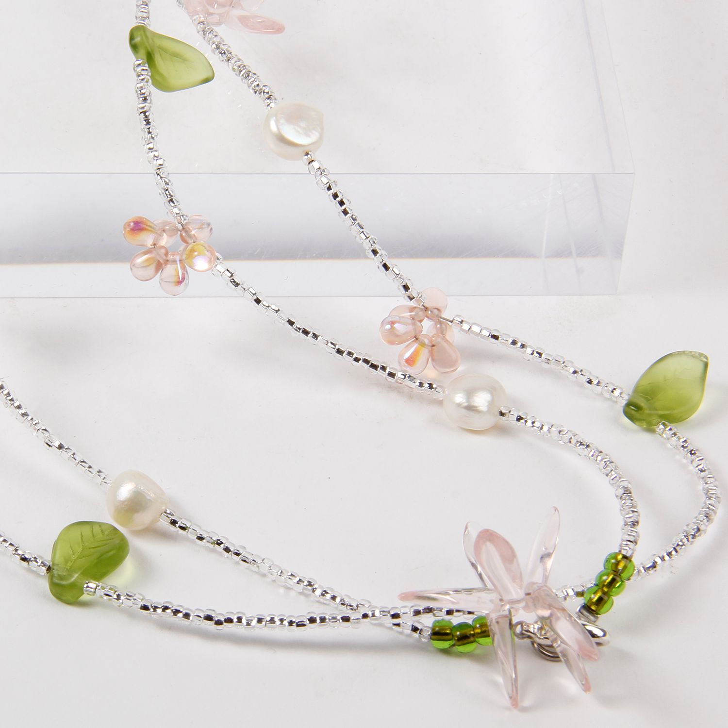 Krystyne Griffin: Floral Pink Necklace Product Image 2 of 2