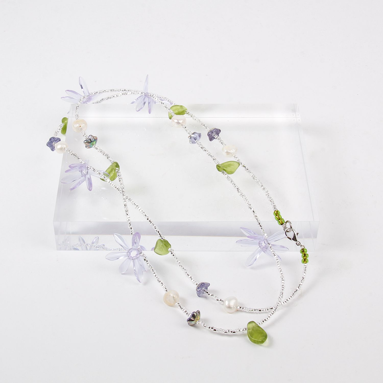 Krystyne Griffin: Floral Blue Necklace Product Image 1 of 2