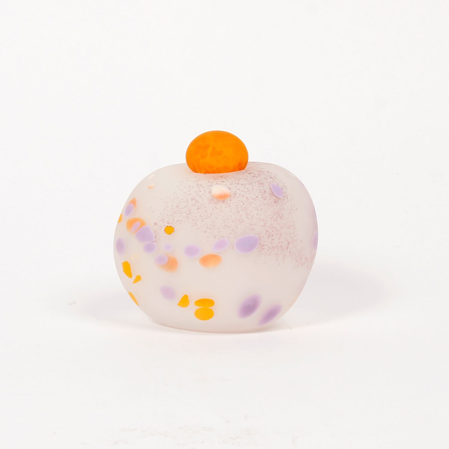 Minna Koistinen: Lidded Vessel in Purple and Orange Product Image 4 of 4