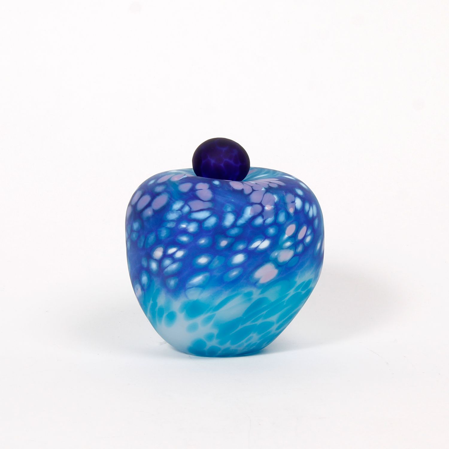 Minna Koistinen: Lidded Vessel in Purple and Blue Product Image 1 of 3