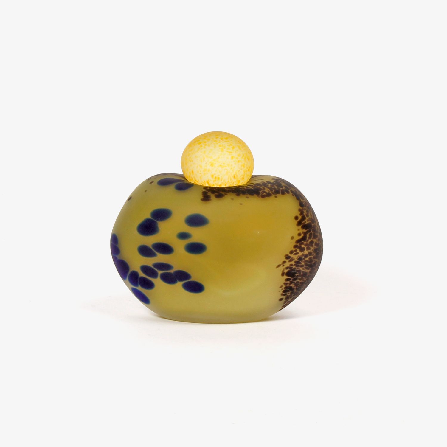 Minna Koistinen: Lidded Vessel in Green and Yellow Product Image 2 of 4