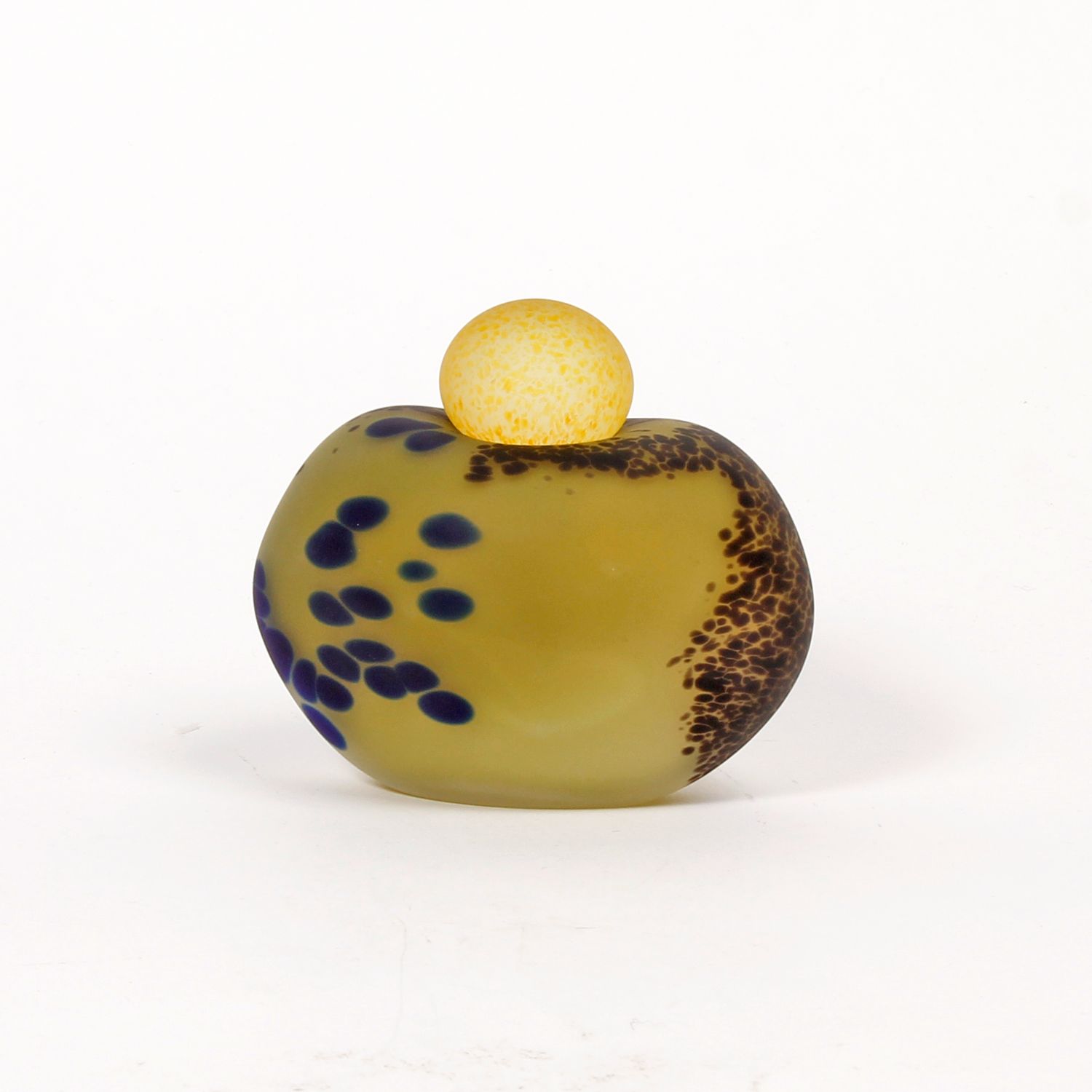 Minna Koistinen: Lidded Vessel in Green and Yellow Product Image 1 of 4