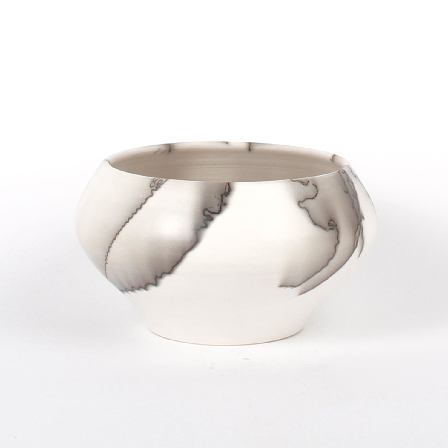 Shu-Chen Cheng: Small Horse Hair Raku Vessel 1 Product Image 2 of 3