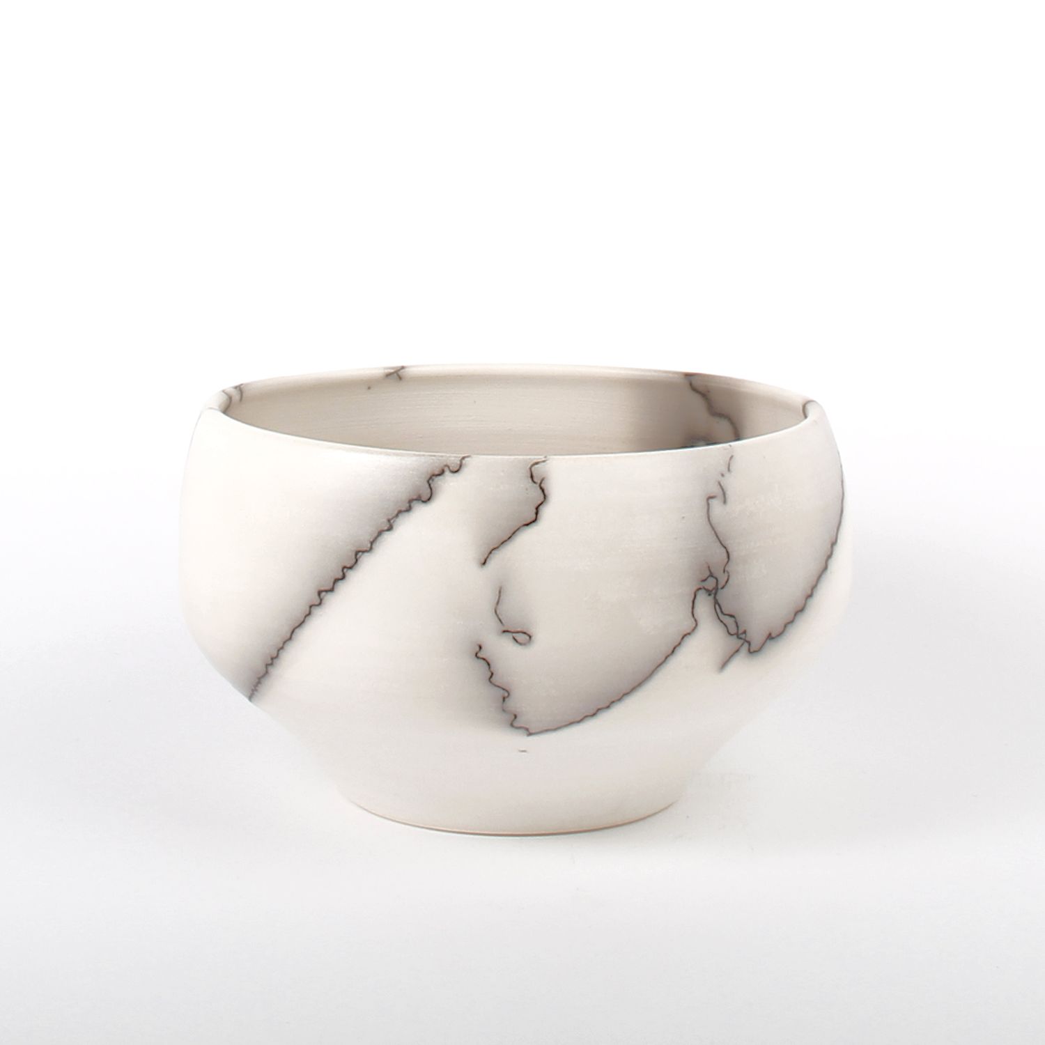 Shu-Chen Cheng: Small Horse Hair Raku Vessel 2 Product Image 2 of 2