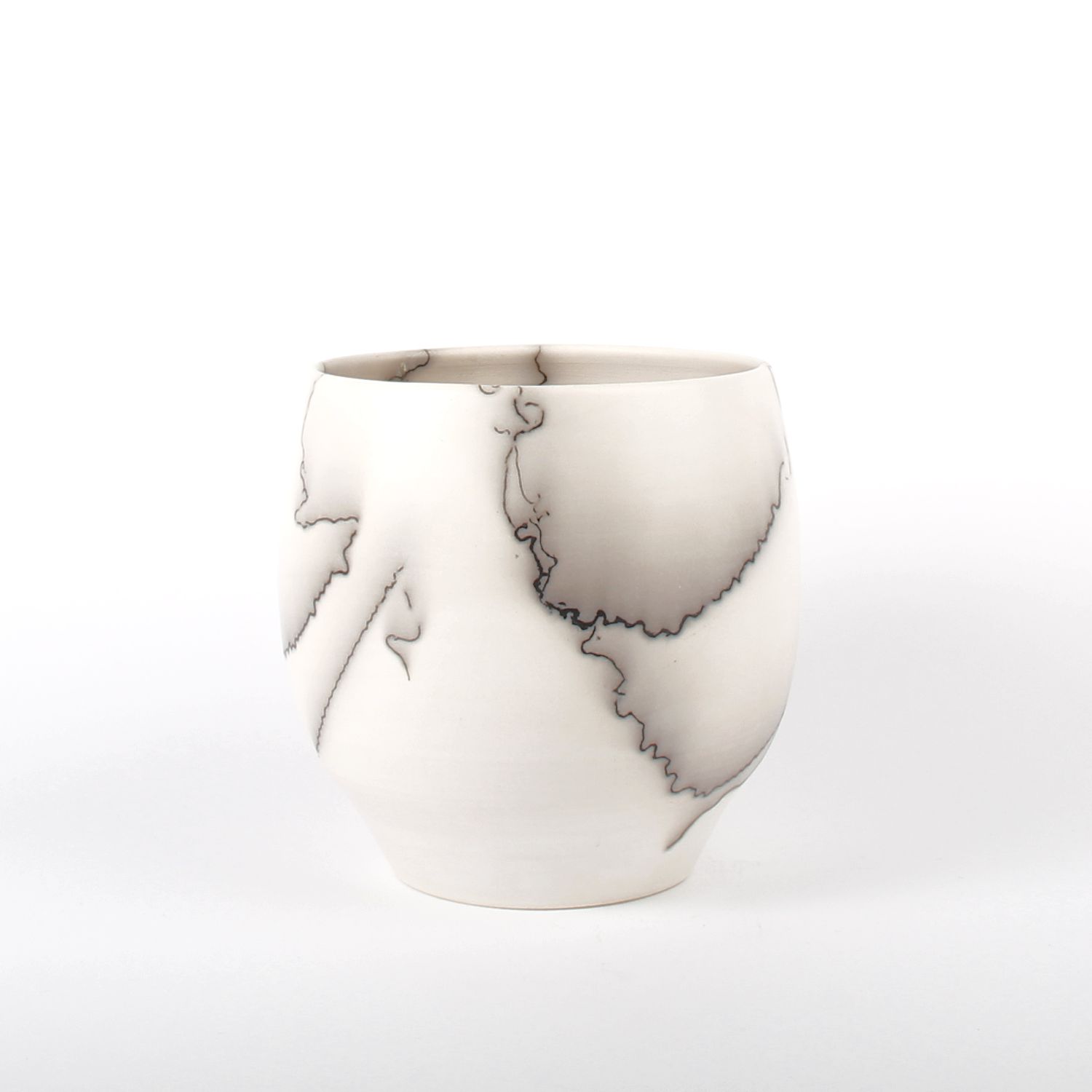 Shu-Chen Cheng: Small Horse Hair Raku Vessel 5 Product Image 1 of 1