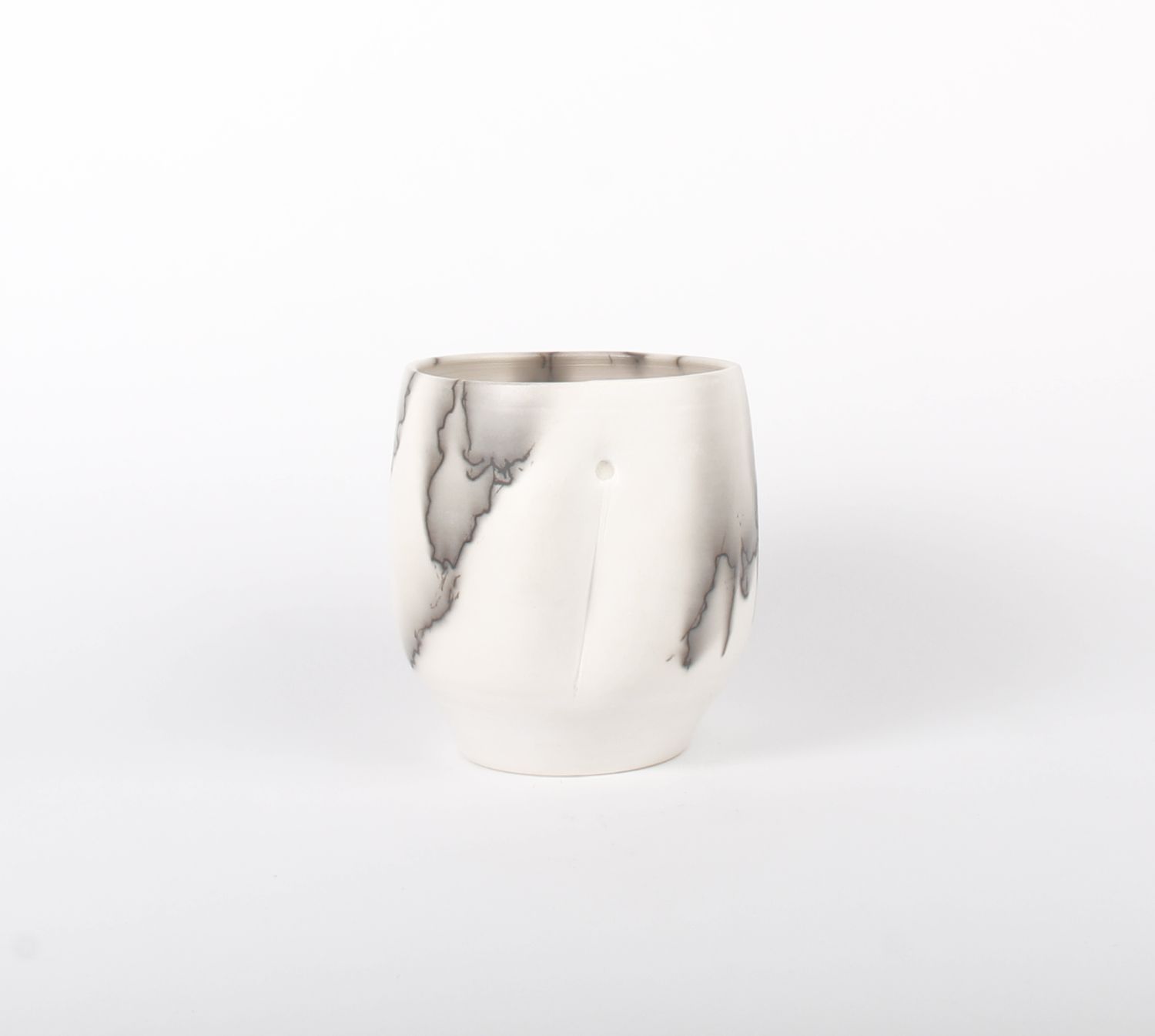 Shu-Chen Cheng: Small Horse Hair Raku Vessel 6 Product Image 1 of 2