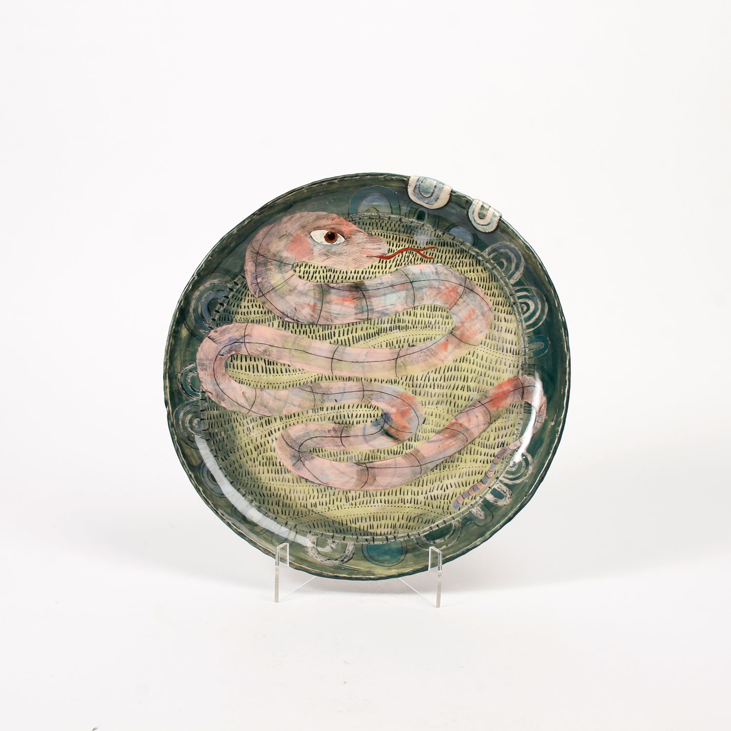 Eekta Trienekens: Red Snake Plate Product Image 1 of 2