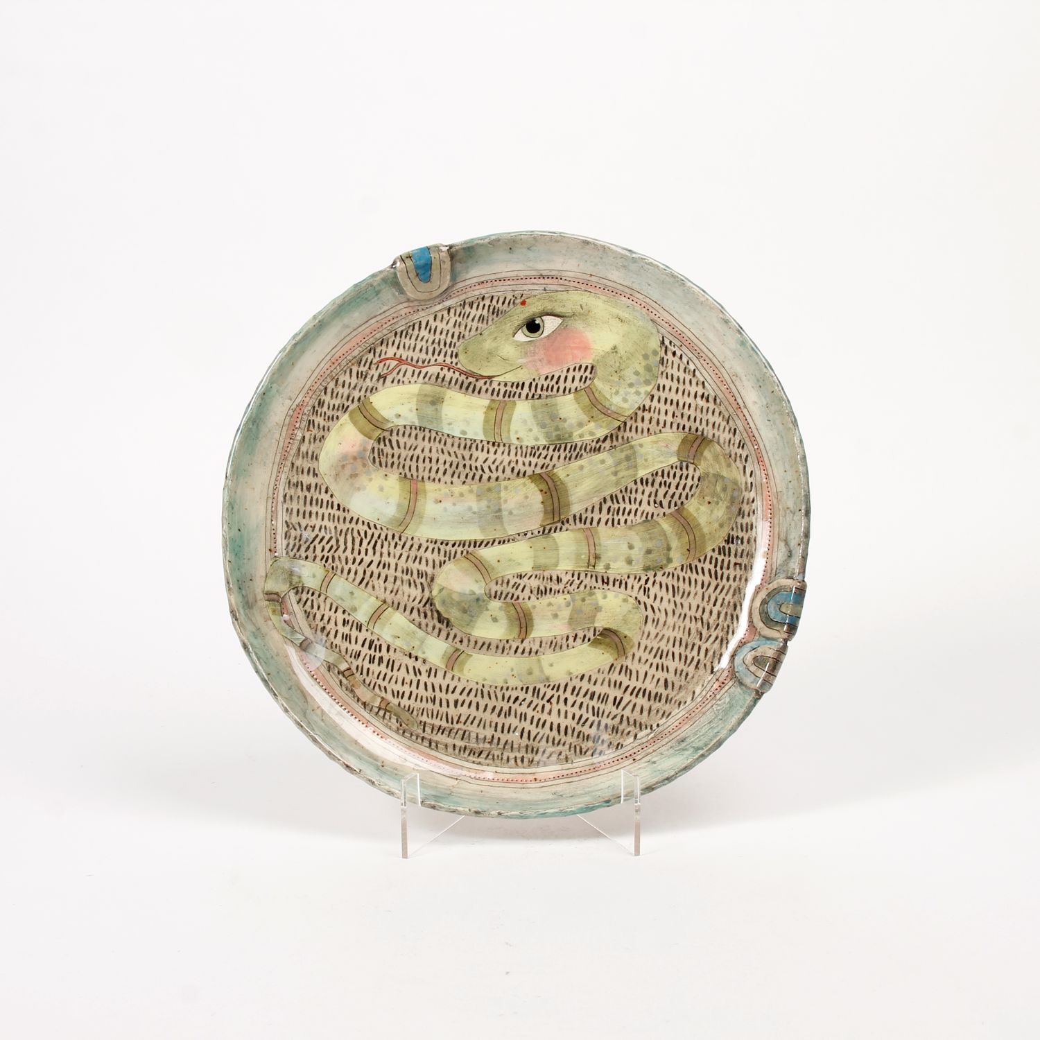 Eekta Trienekens: Green Snake Plate 2 Product Image 1 of 2