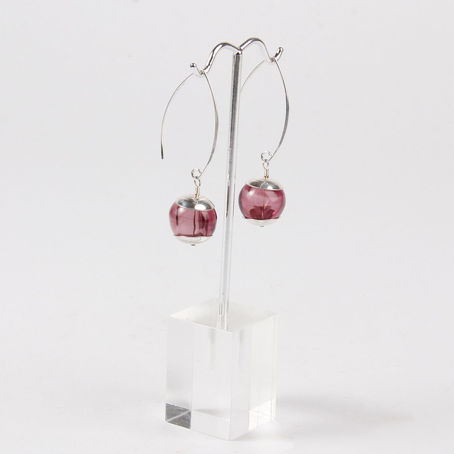 Studio Ada: Bubble Earrings – Amethyst Purple Product Image 1 of 2