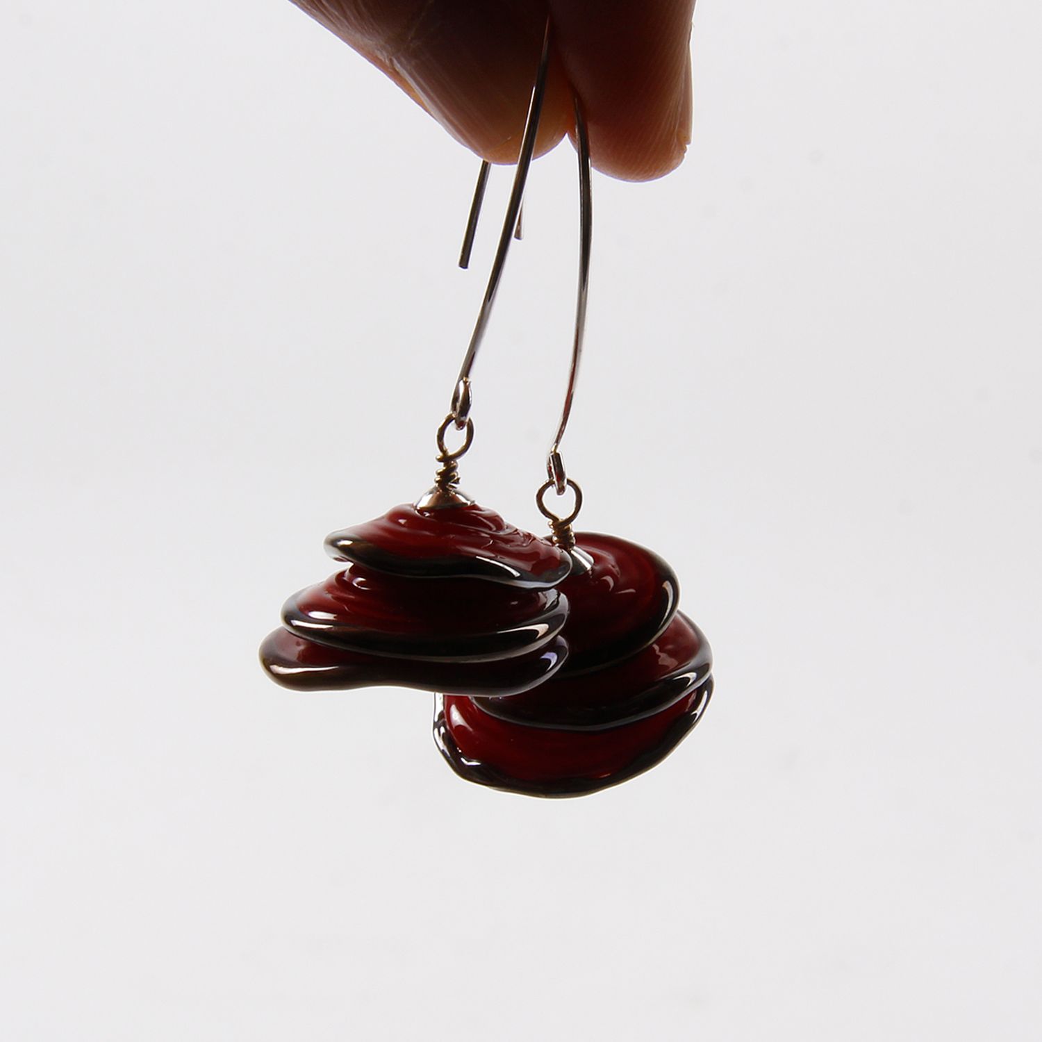 Studio Ada: Flamenco Earrings – Ruby Red Product Image 2 of 2