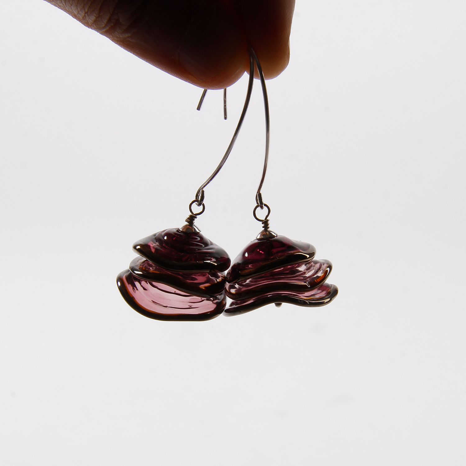 Studio Ada: Flamenco Earrings – Amethyst Purple Product Image 2 of 2