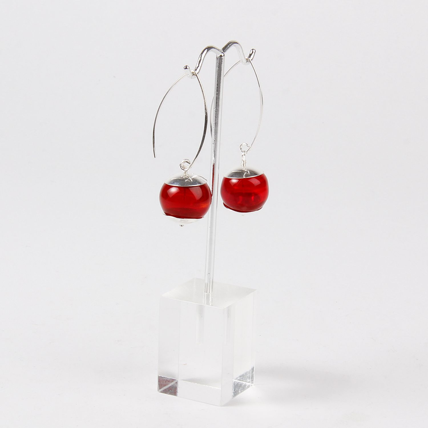 Studio Ada: Bubble Earrings – Ruby Red Product Image 1 of 2