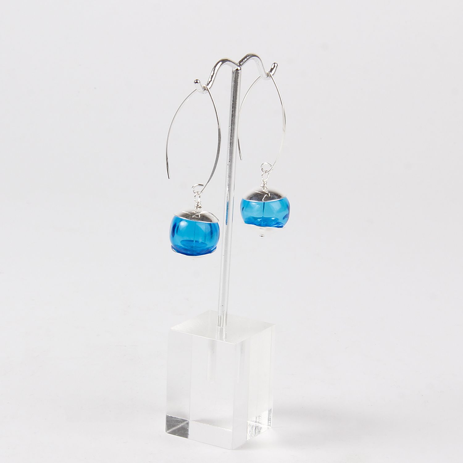 Studio Ada: Bubble Earrings – Aqua Blue Product Image 1 of 2