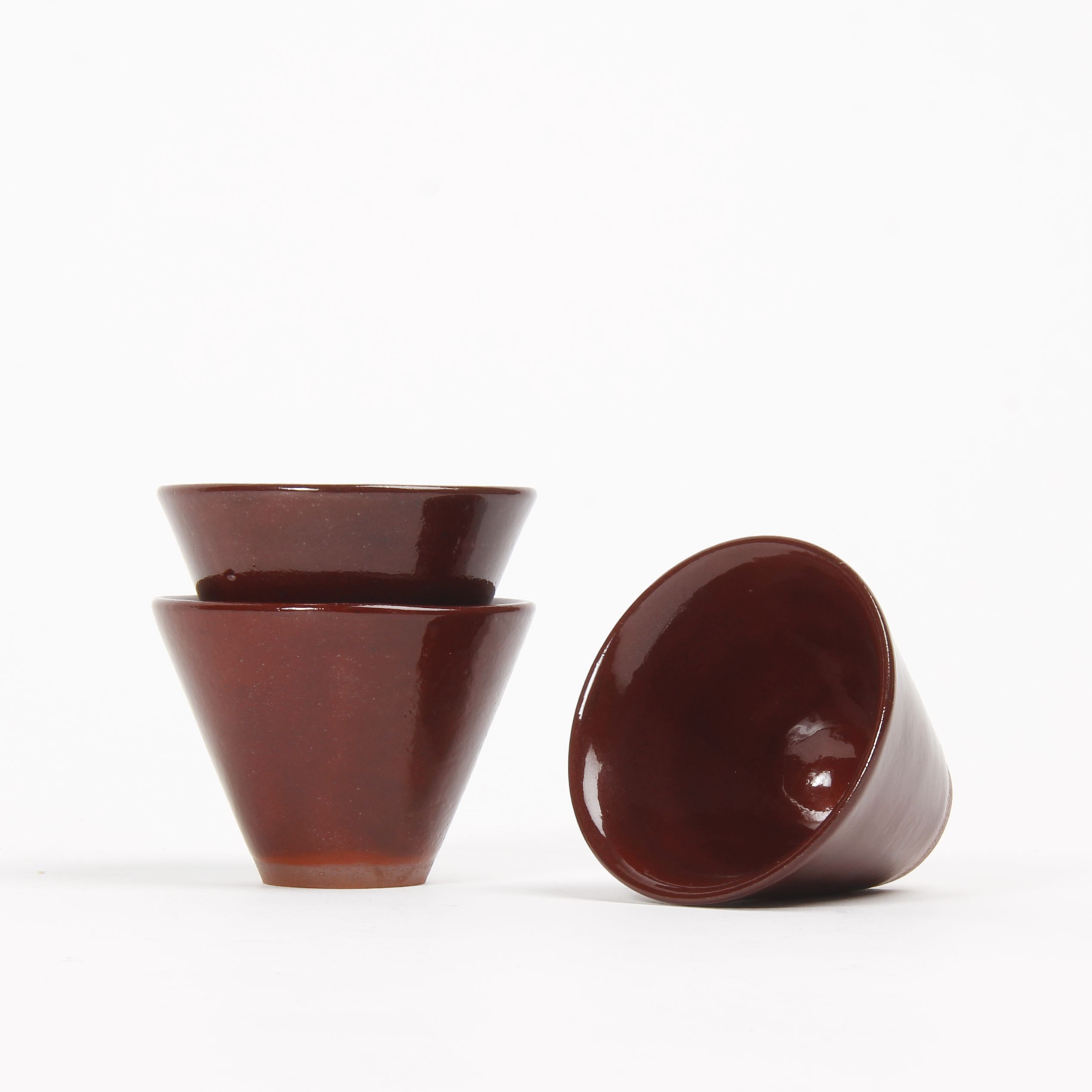 Carly Waito: Tiny Angled Dish in Oxblood Product Image 1 of 5