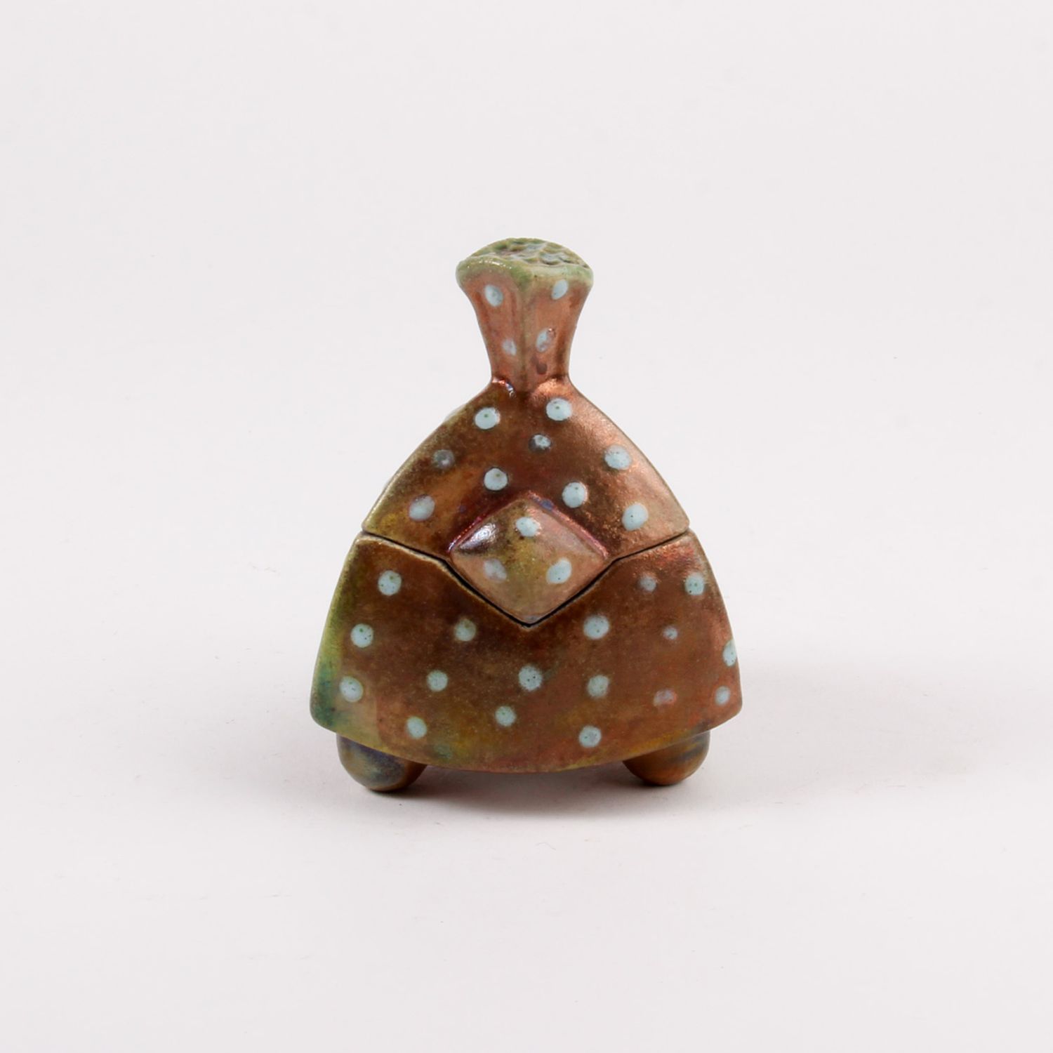 Zsuzsa Monostory: Raku Lidded Box Product Image 1 of 5