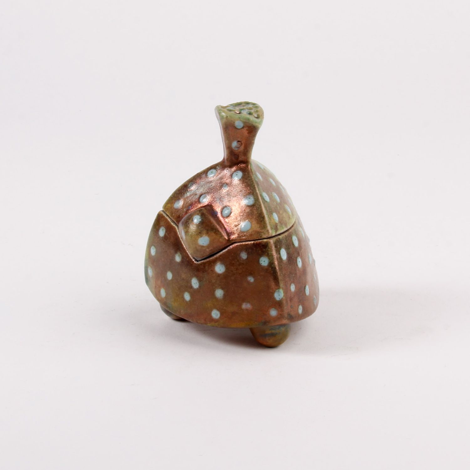 Zsuzsa Monostory: Raku Lidded Box Product Image 5 of 5