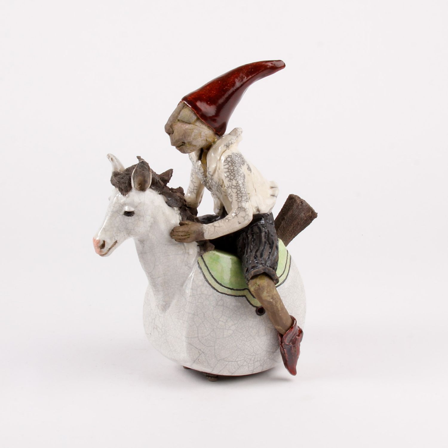 Zsuzsa Monostory: Rocking Horse with Figure Product Image 2 of 2