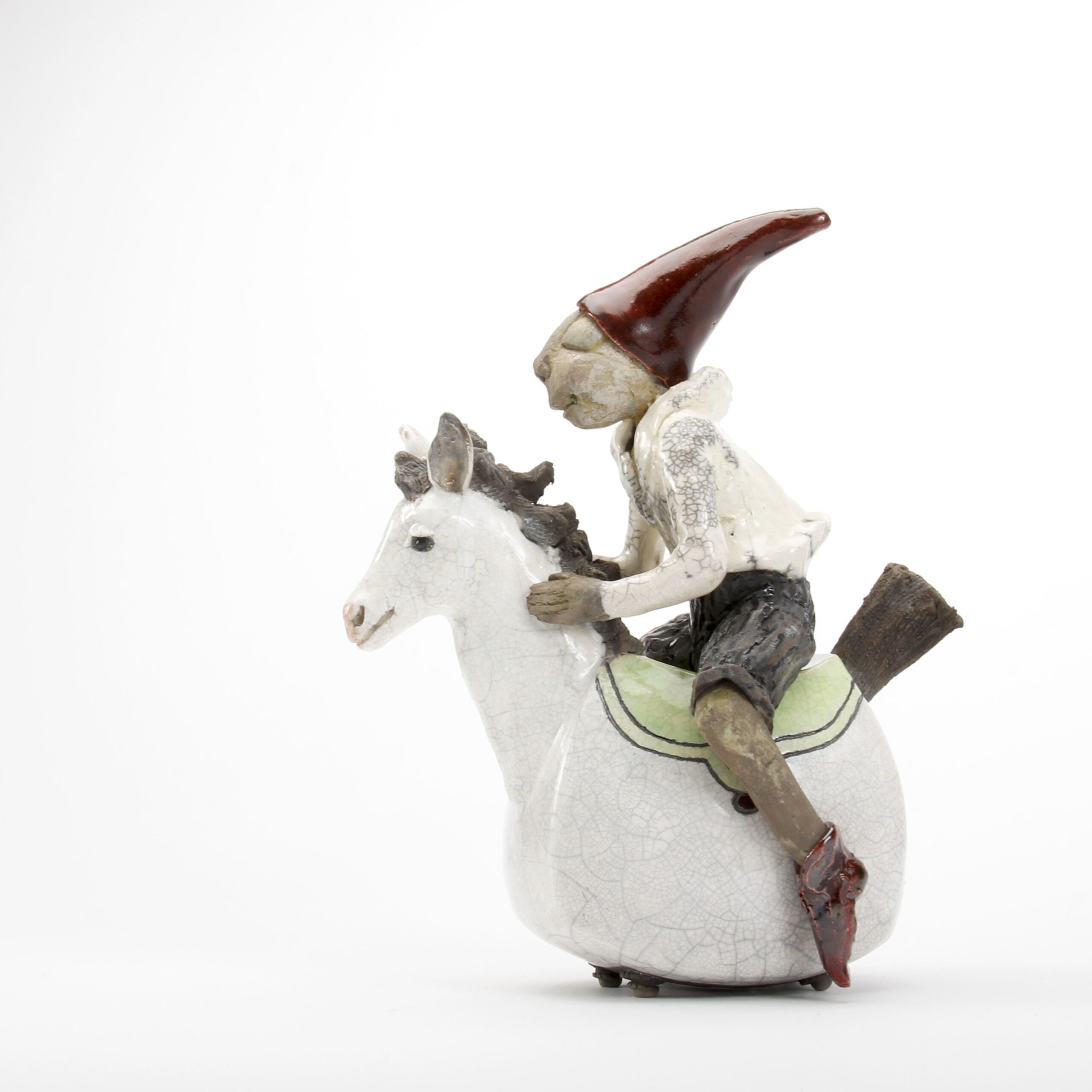 Zsuzsa Monostory: Rocking Horse with Figure Product Image 4 of 5