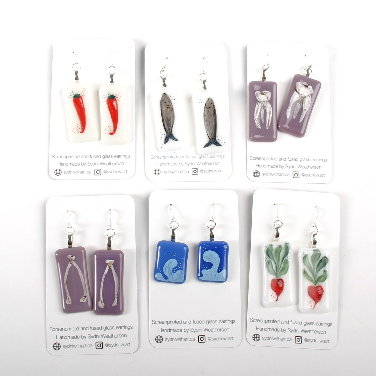 Sydni Weatherson: Hand-painted Earrings Product Image 1 of 6