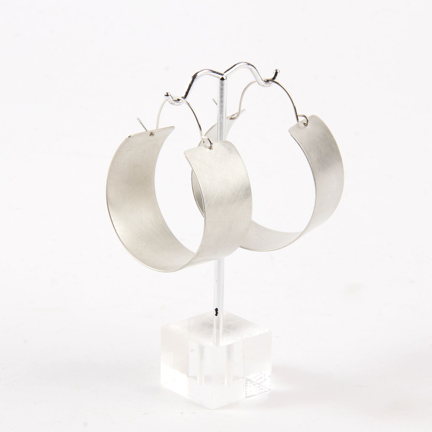 Enarmoured Jordan Clarke: Ebb Hoop Silver Earrings Product Image 1 of 2