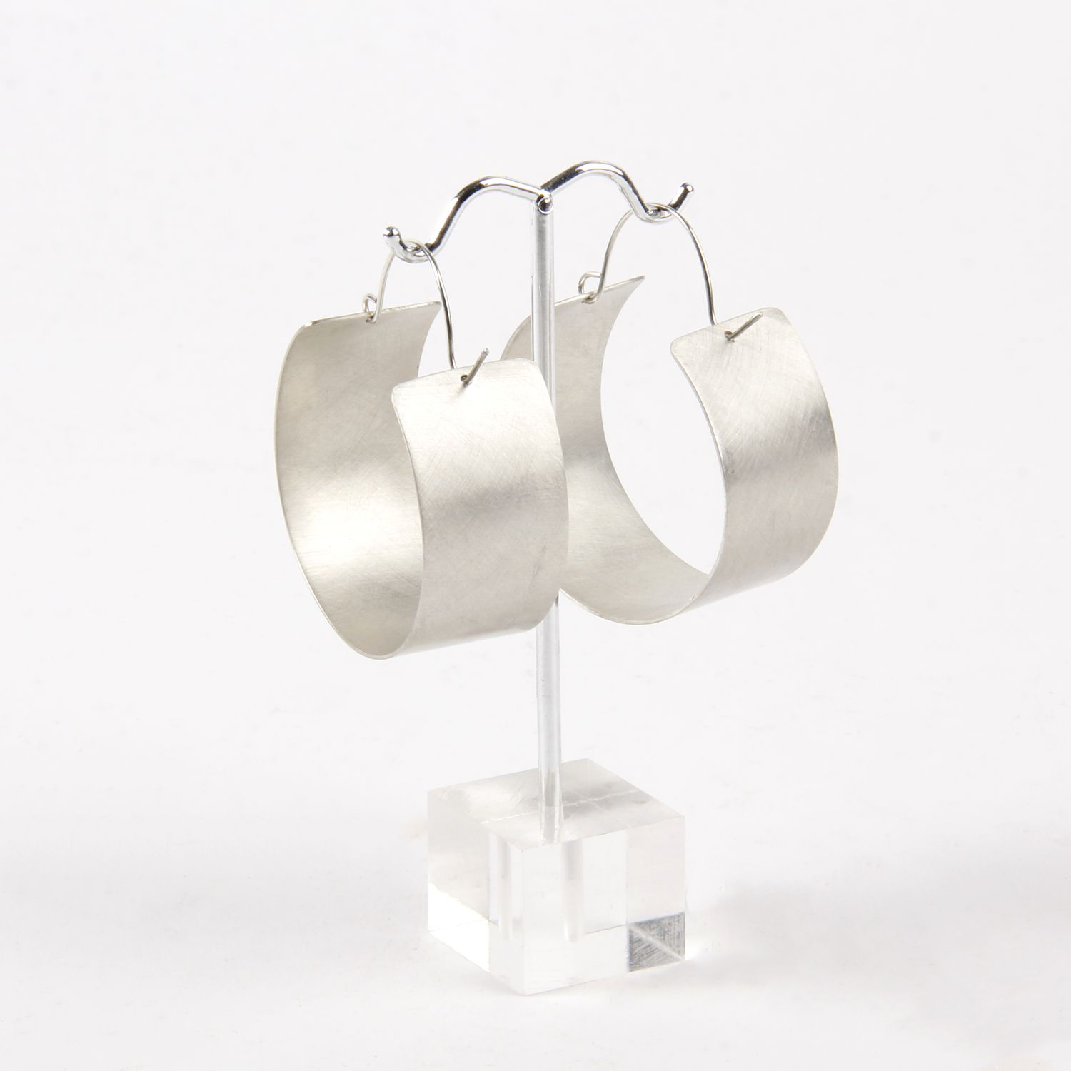 Enarmoured Jordan Clarke: Ebb Hoop Silver Earrings Product Image 2 of 2