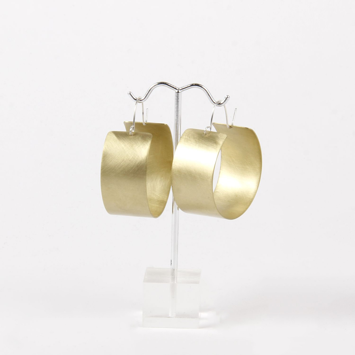 Enarmoured Jordan Clarke: Ebb Hoop Brass Earrings Product Image 1 of 2