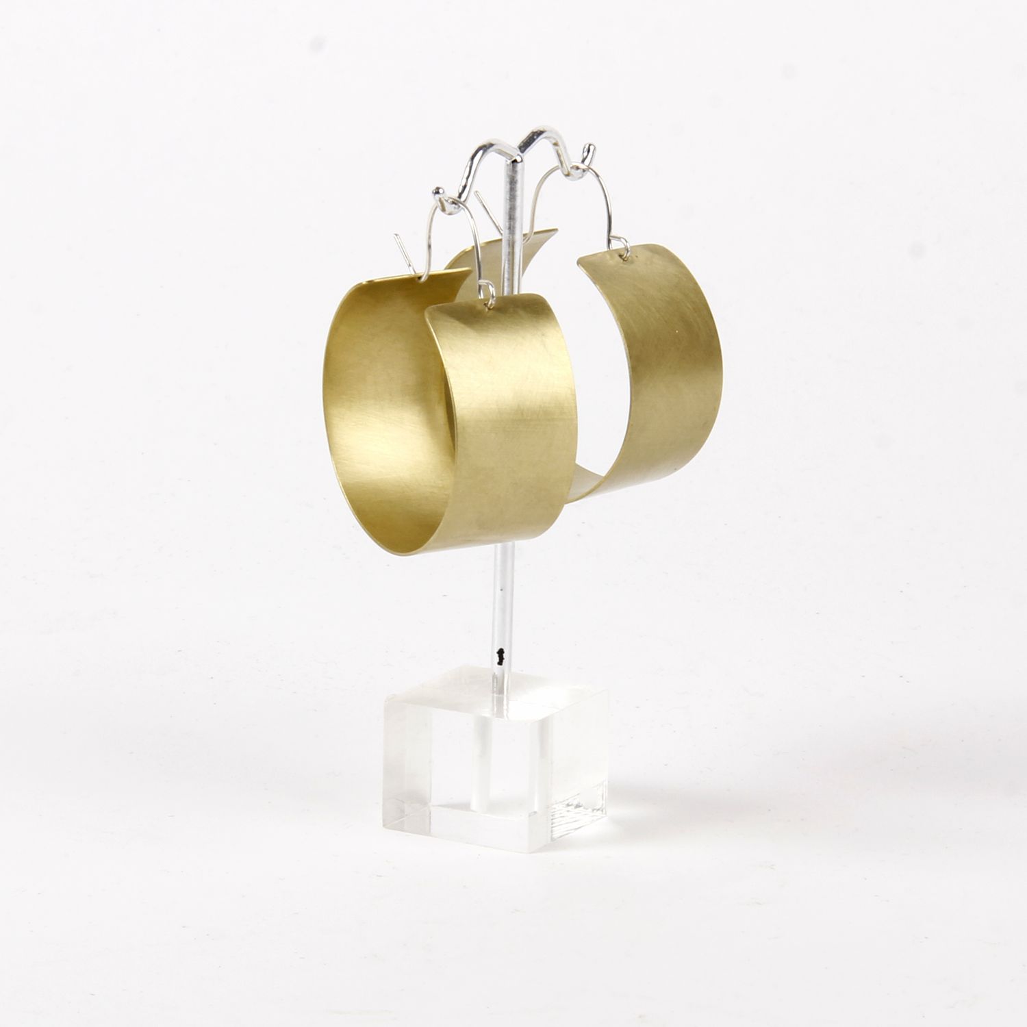 Enarmoured Jordan Clarke: Ebb Hoop Brass Earrings Product Image 2 of 2