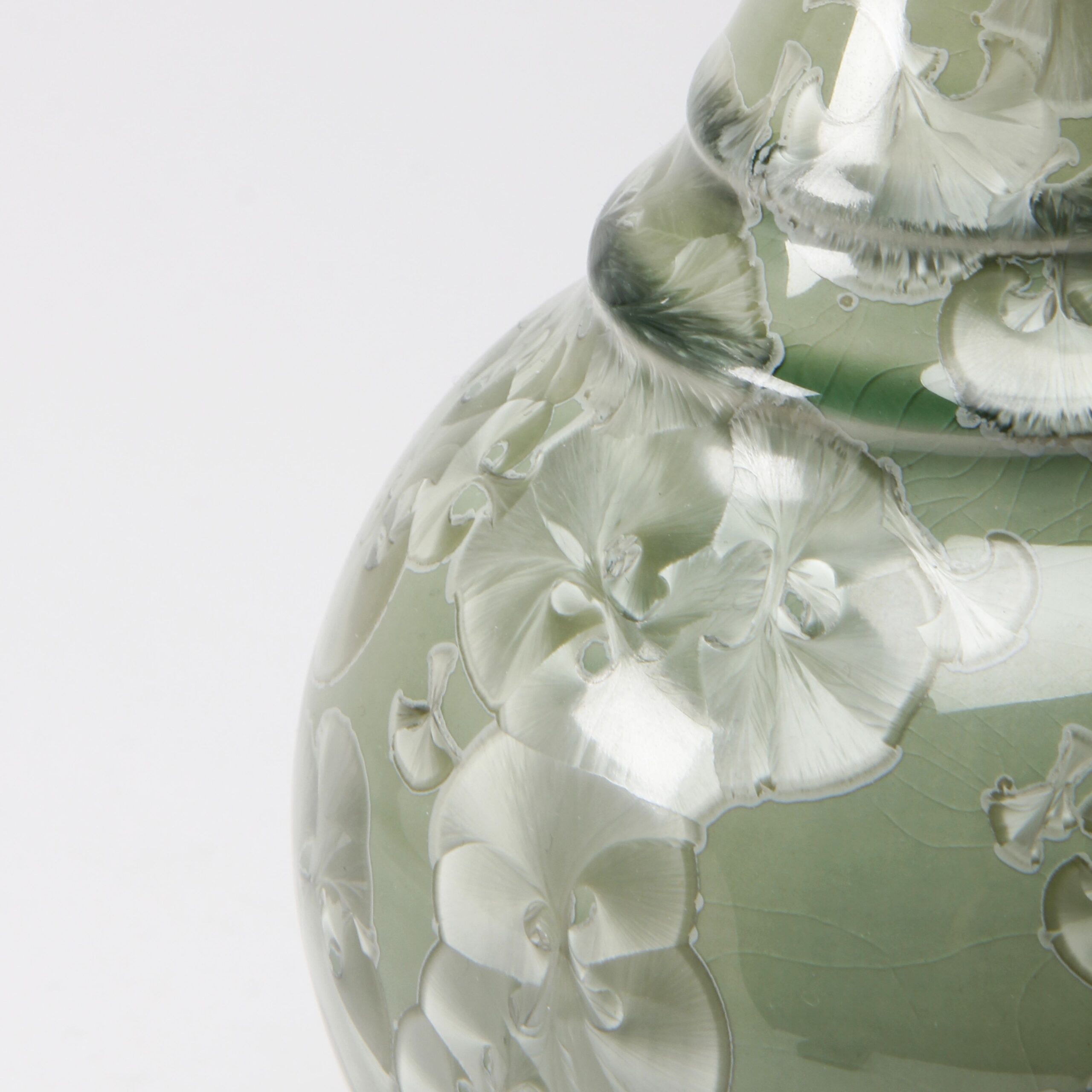 Yumiko Katsuya: Long Neck Vase – Green Product Image 3 of 4