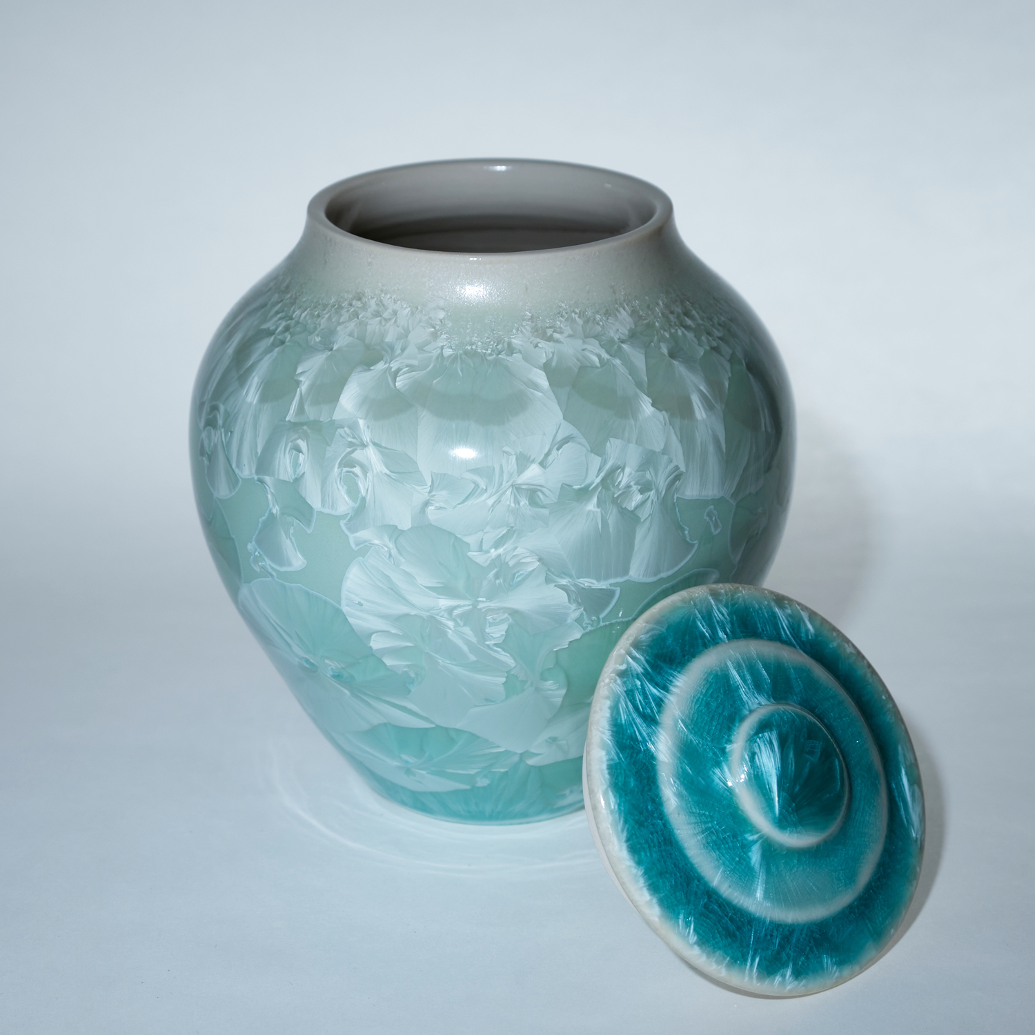 Yumiko Katsuya: Lidded Container – Turquoise Product Image 1 of 1