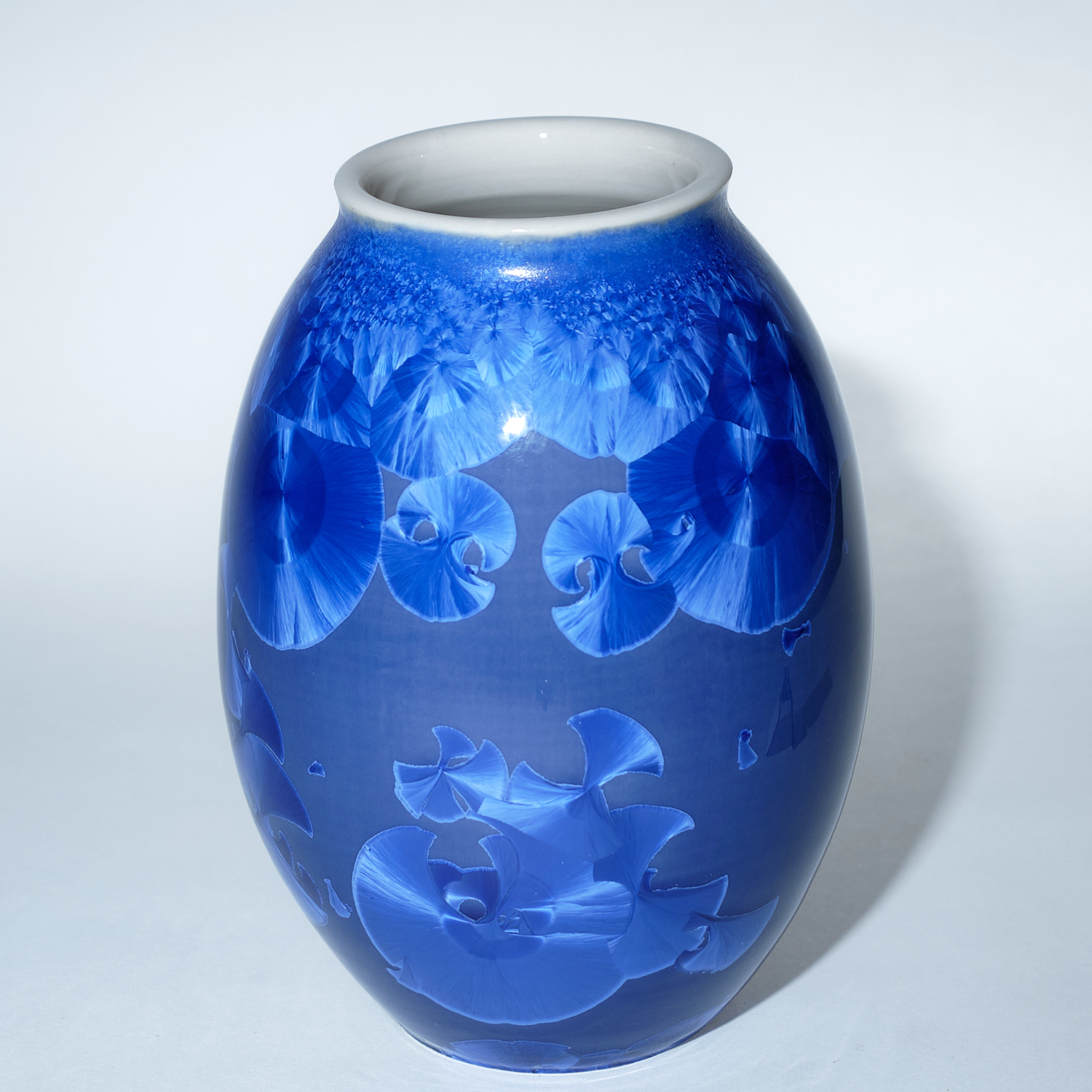 Yumiko Katsuya: Oval Vase – Royal Blue Product Image 1 of 1