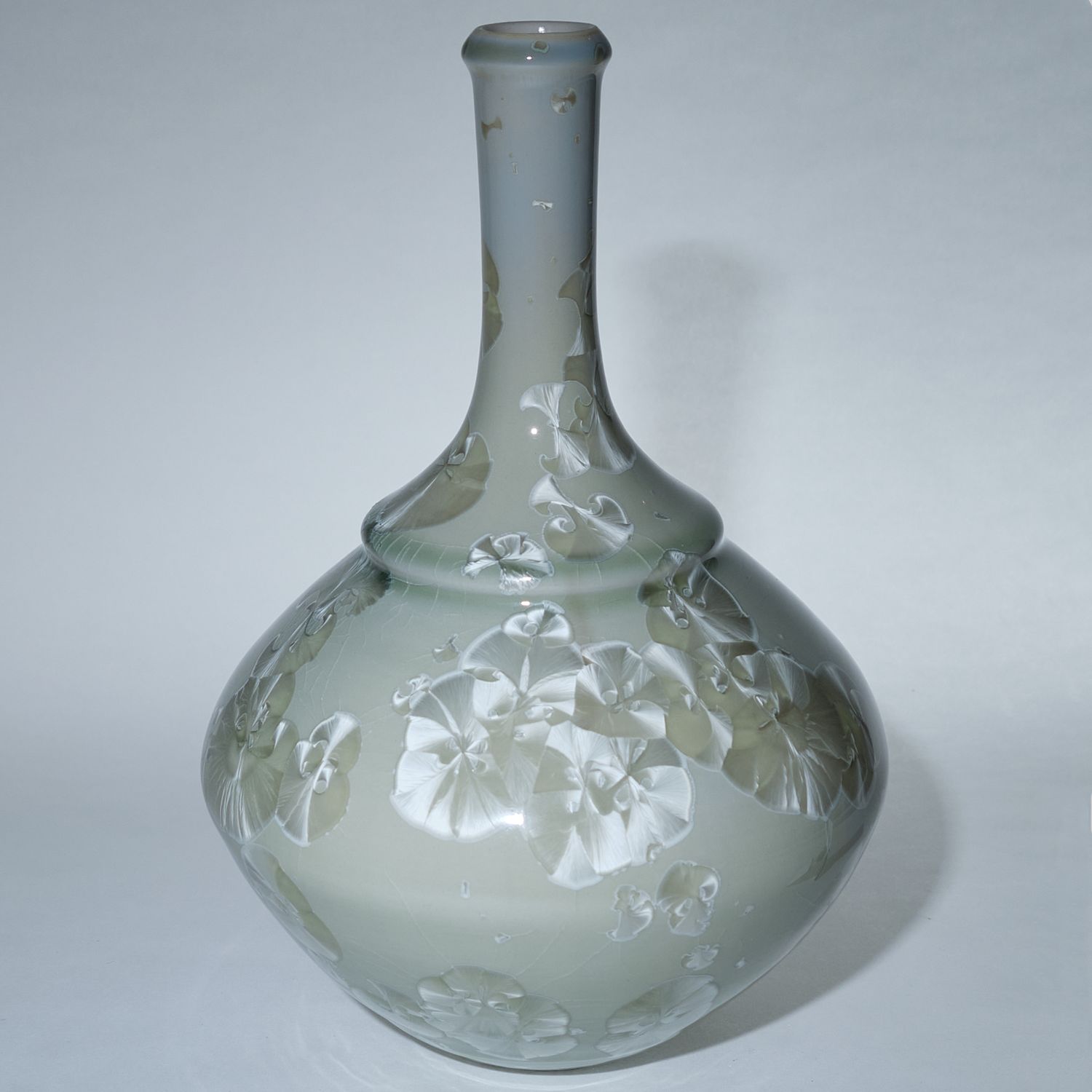 Yumiko Katsuya: Long Neck Vase – Green Product Image 1 of 1