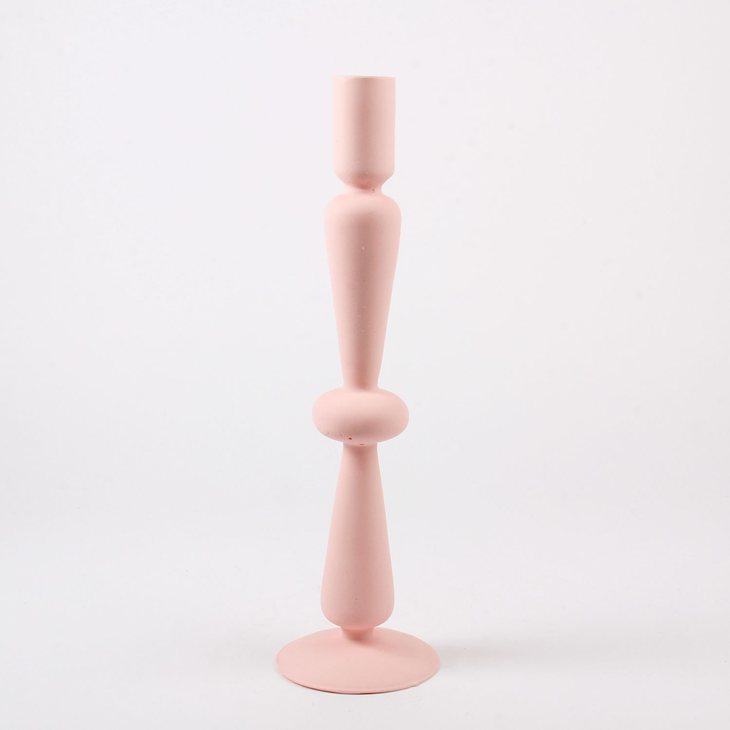 Dconstruct: Jesmonite Candlesticks in Dusty Pink Product Image 1 of 1