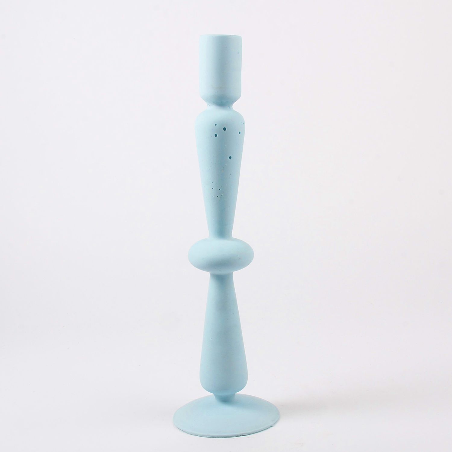 Dconstruct: Jesmonite Candlesticks in Sky Blue Product Image 1 of 2