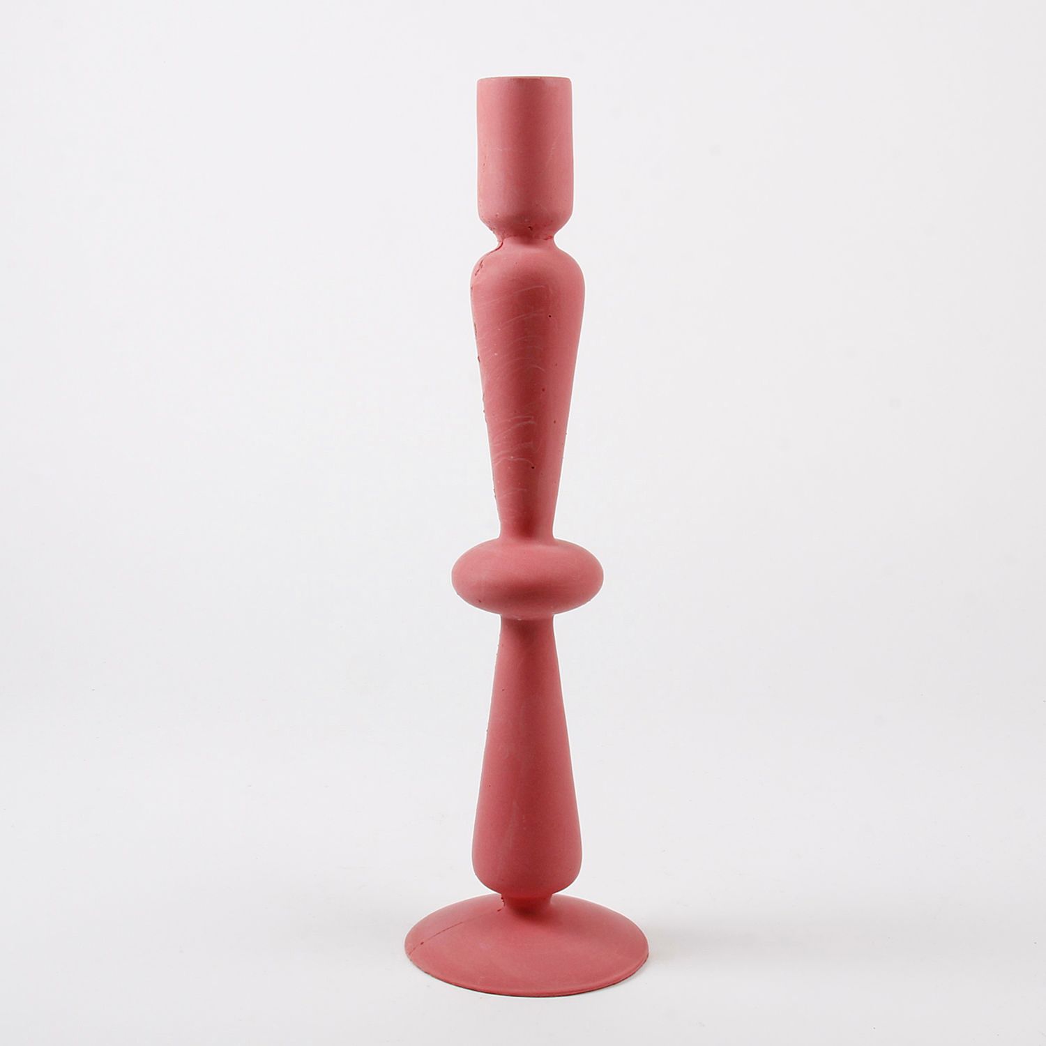 Dconstruct- Jesmonite Candlesticks in Blush Red Product Image 1 of 3