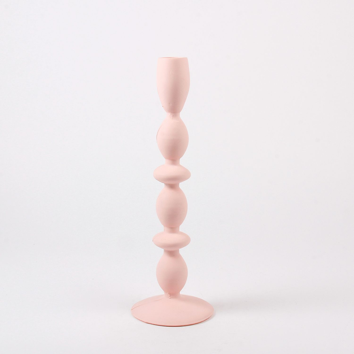 Dconstruct: Jesmonite Candlesticks in Dusty Pink II Product Image 1 of 3