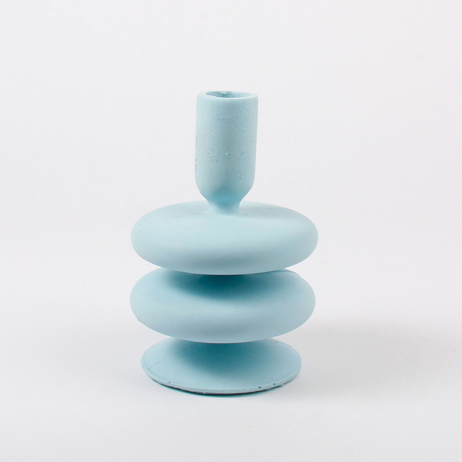 Dconstruct: Jesmonite Candlesticks in Blue Product Image 1 of 2