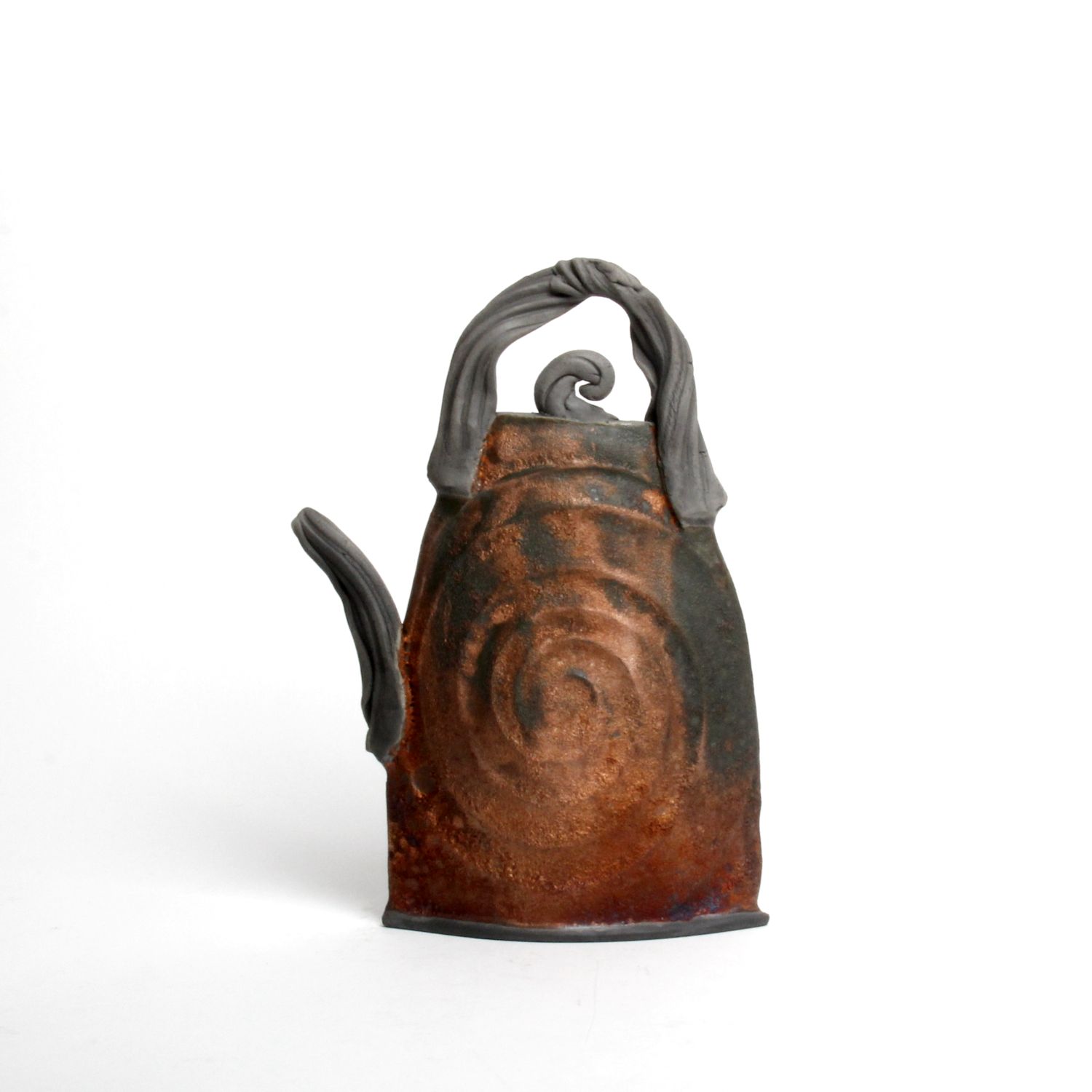 Shu-Chen Cheng: Copper Raku Teapot Product Image 5 of 5